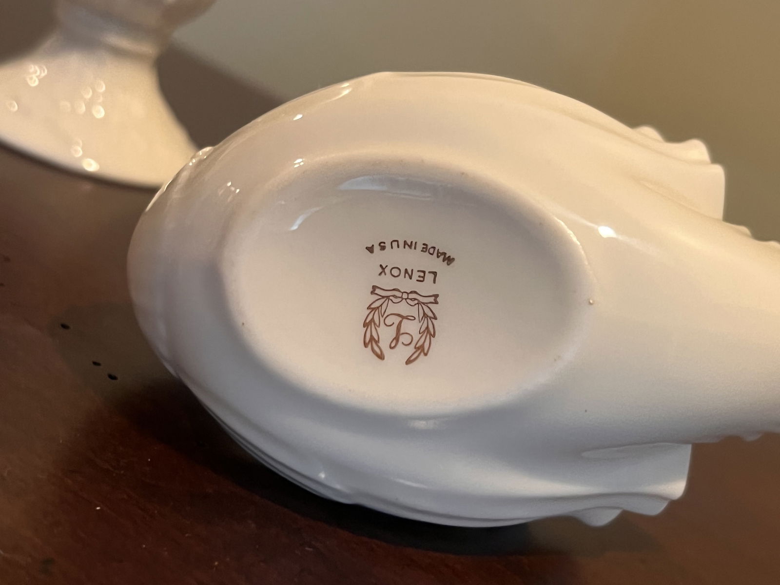 Lenox Swan and Bid Vase - 4