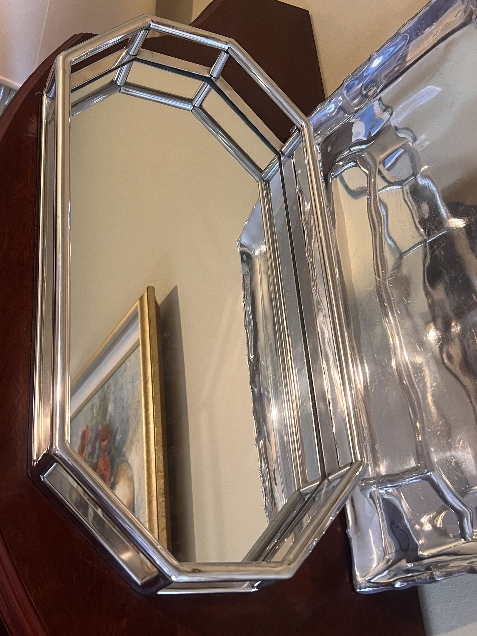 (2) Silver Trays - 4