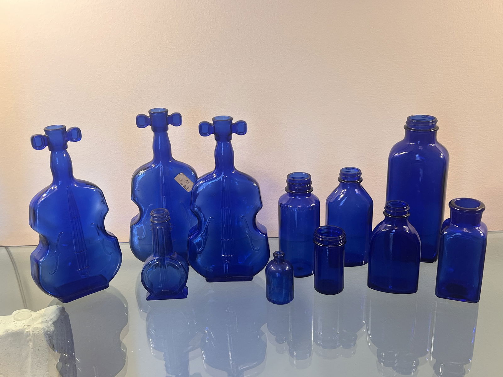 Cobalt Blue Glass Bottle Collection (1 of 12)