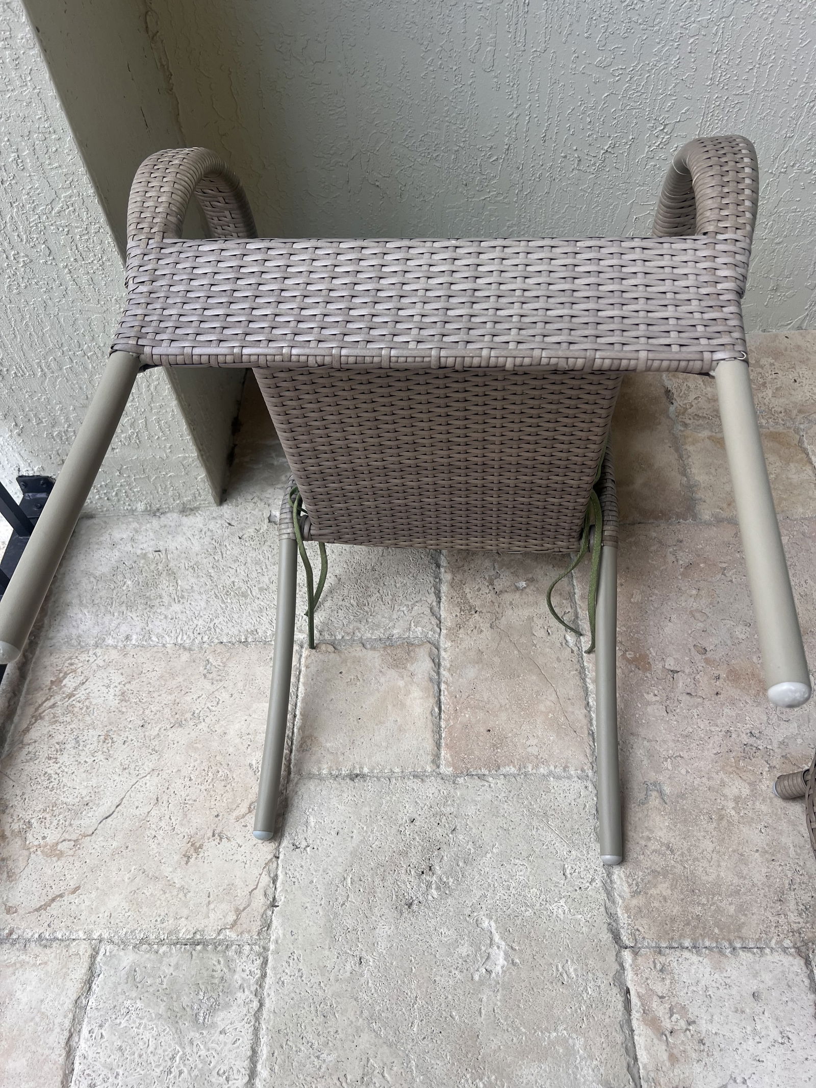 Outdoor Wicker Table and Chairs - 8