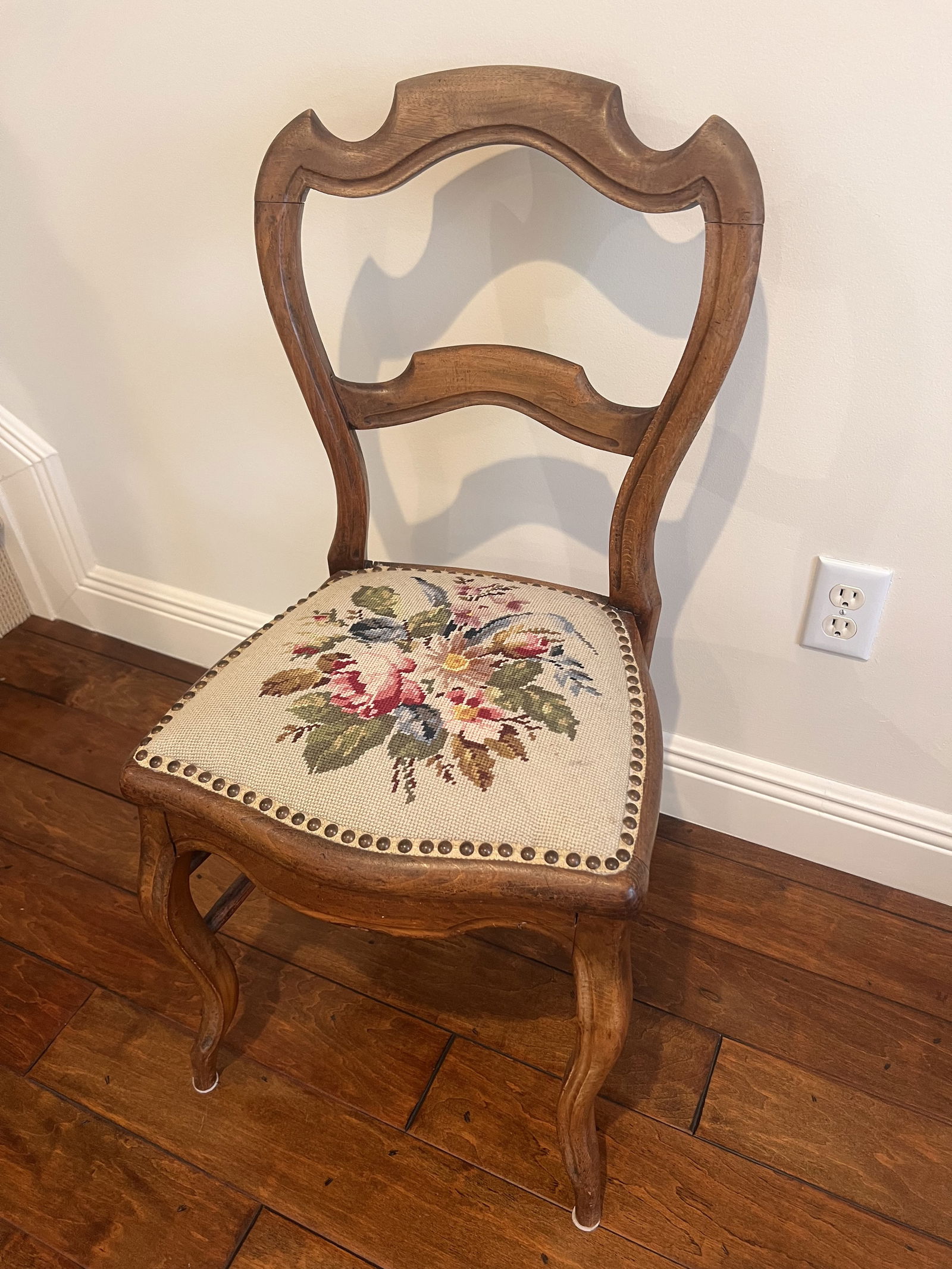 Antique Victorian Upholstered Side Chair - 2
