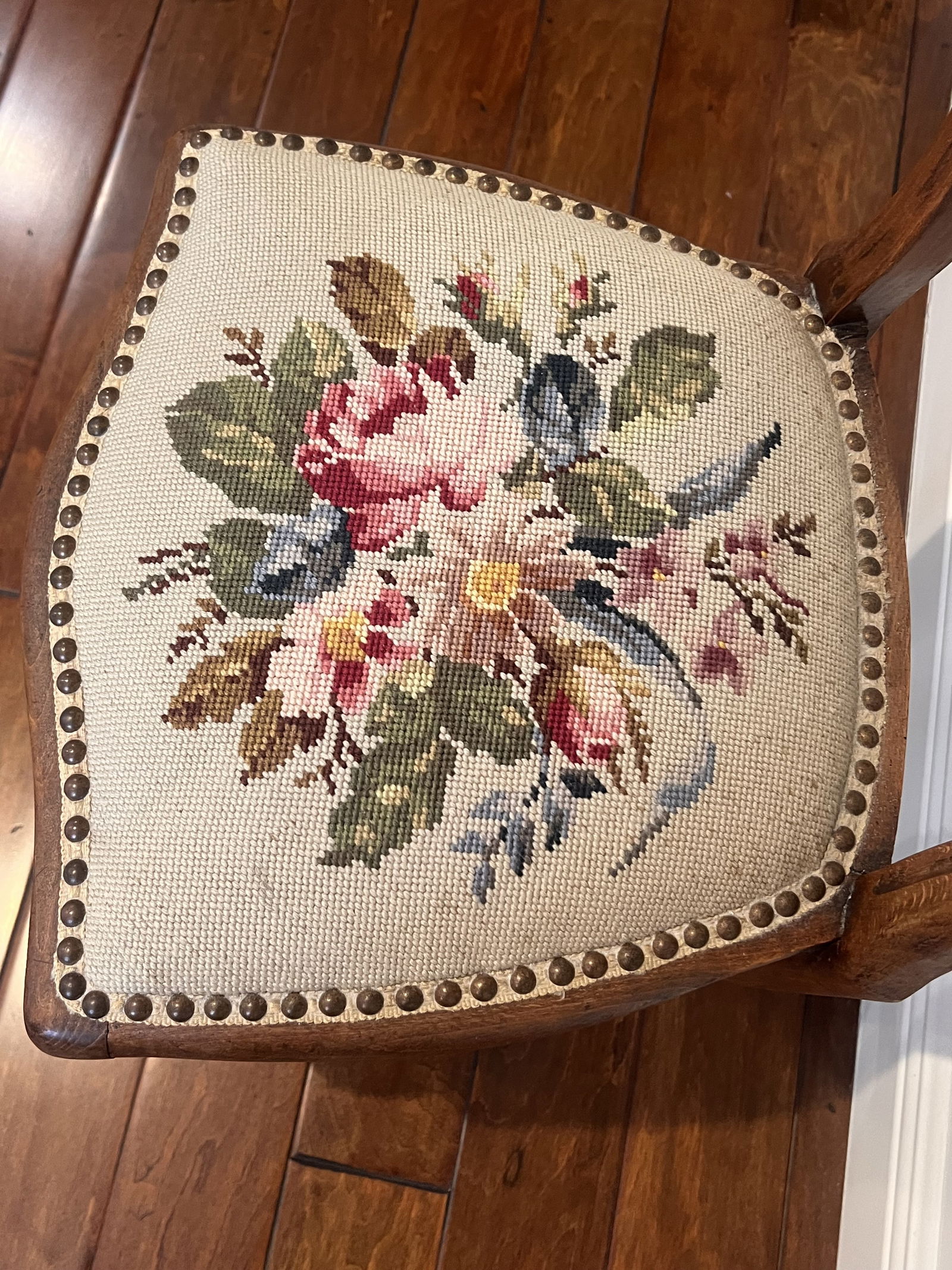 Antique Victorian Upholstered Side Chair - 4