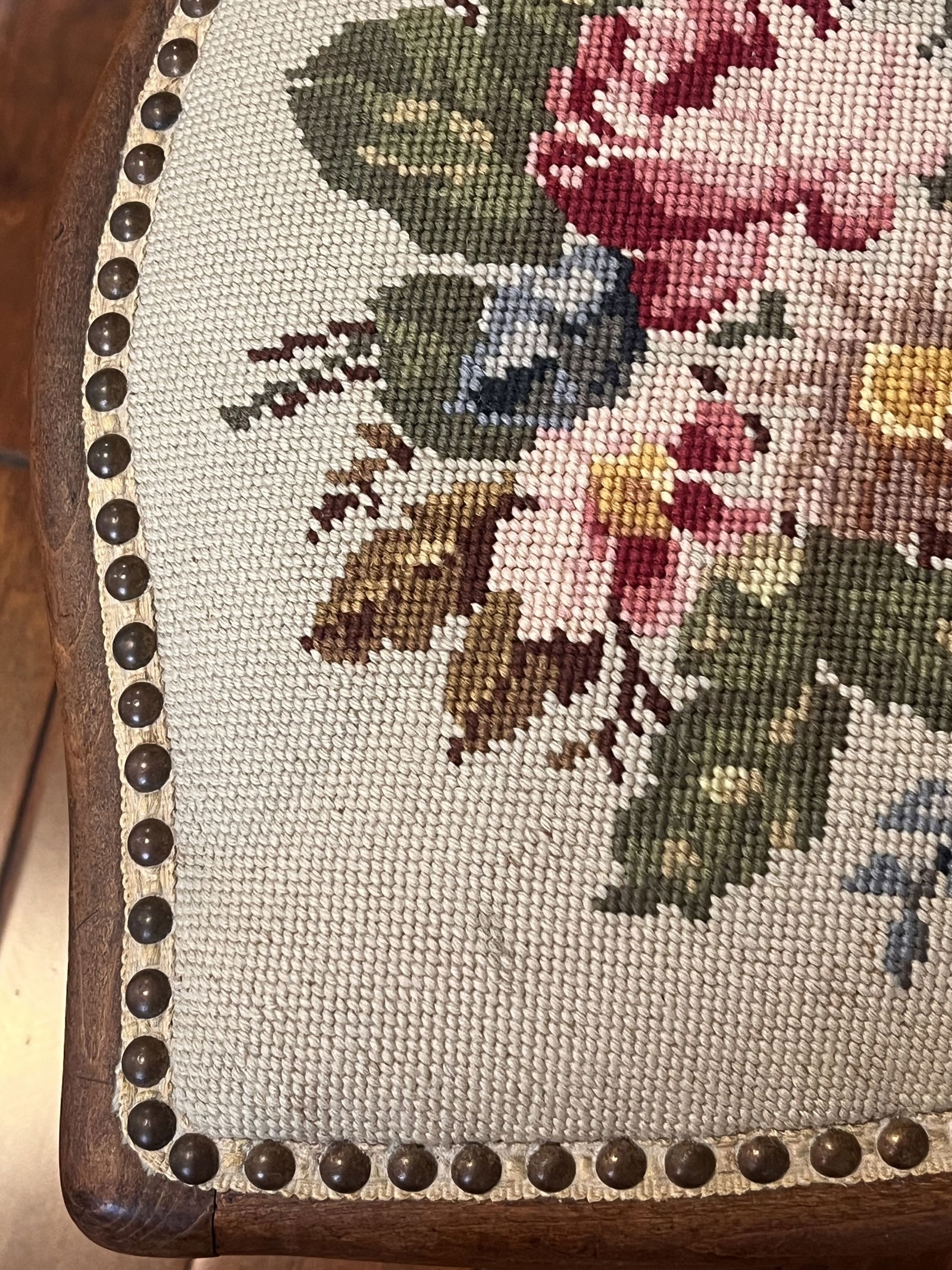 Antique Victorian Upholstered Side Chair - 5