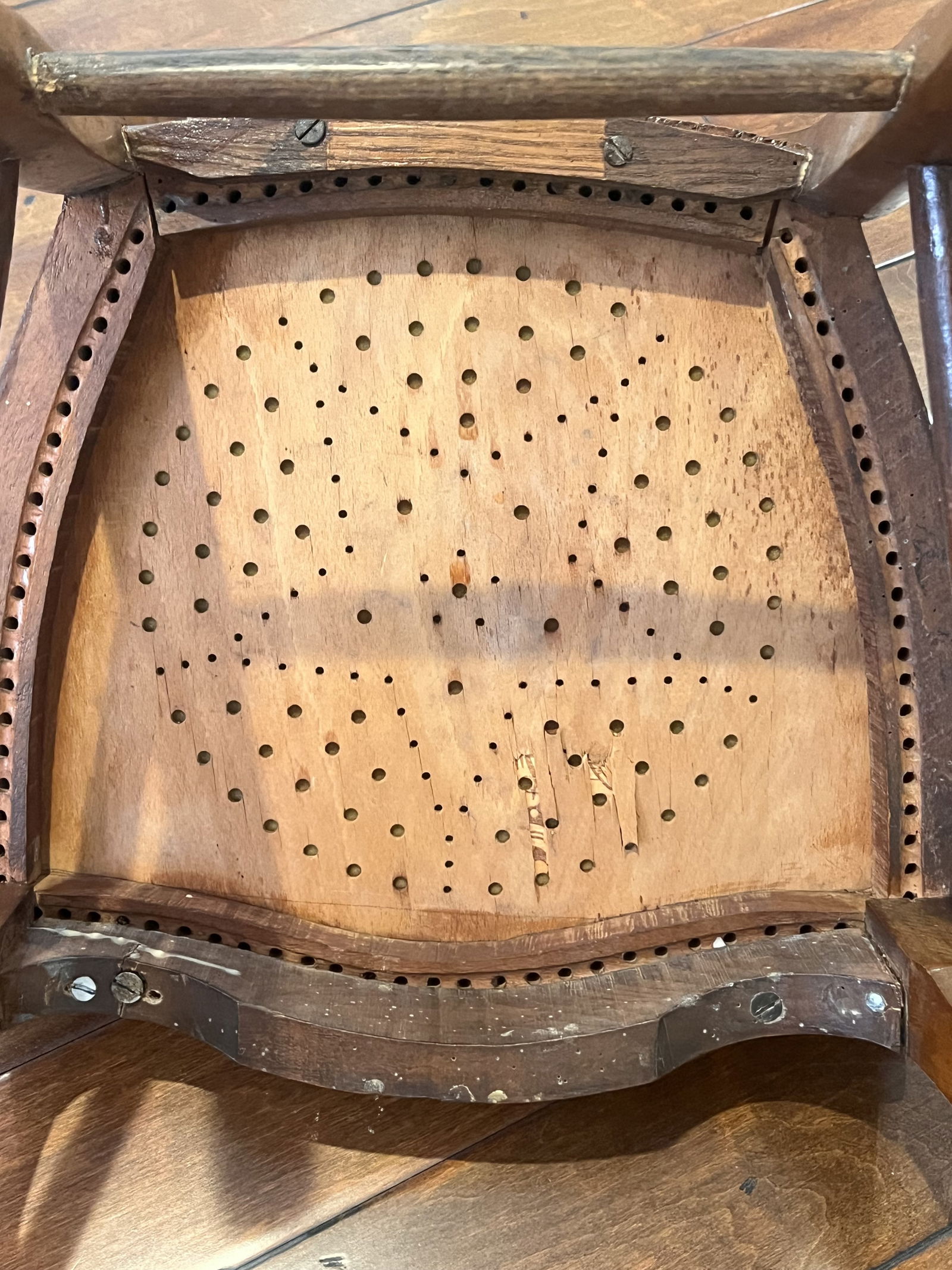 Antique Victorian Upholstered Side Chair - 7