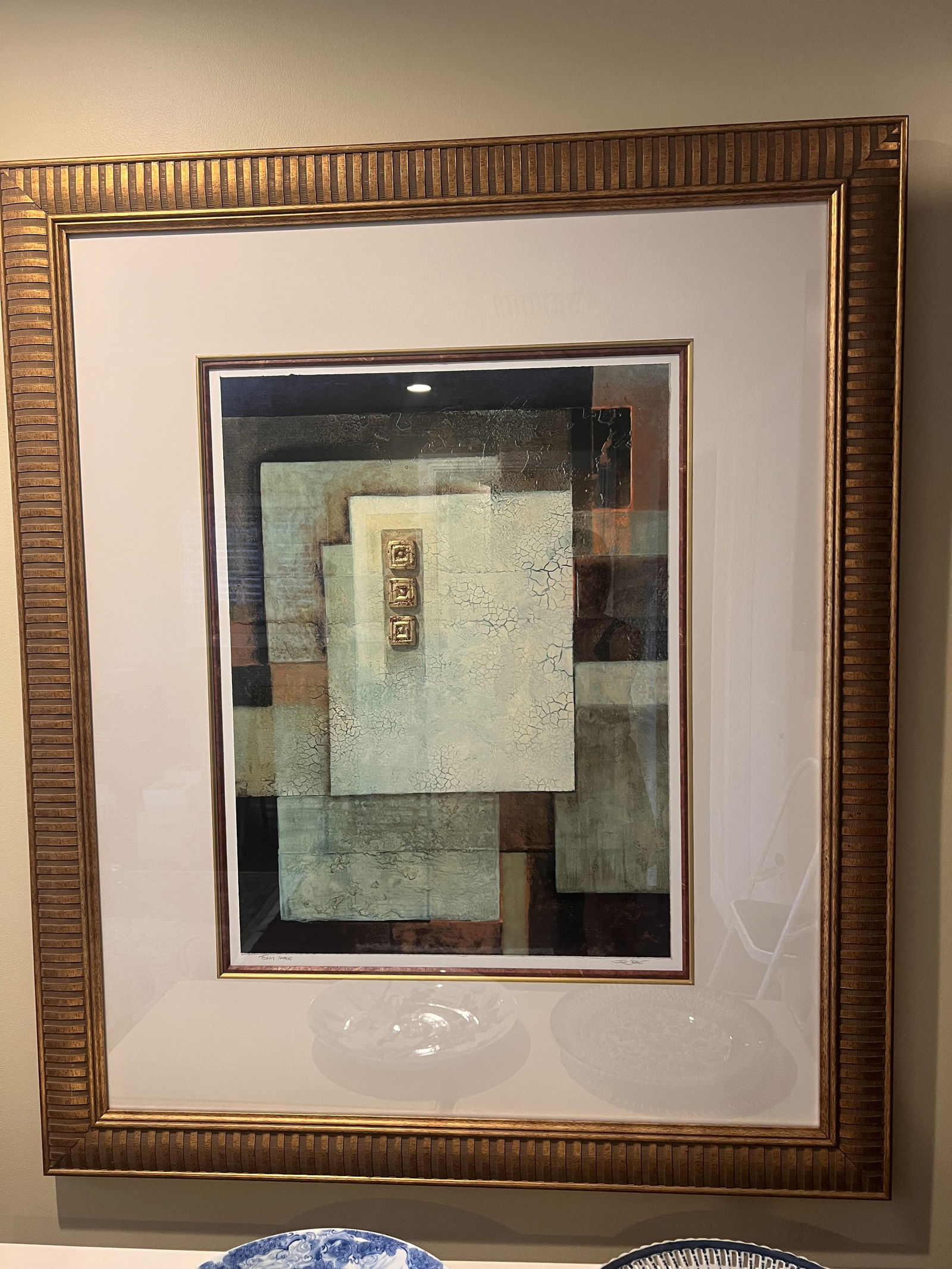 Large Signed Mixed Media Print - 2