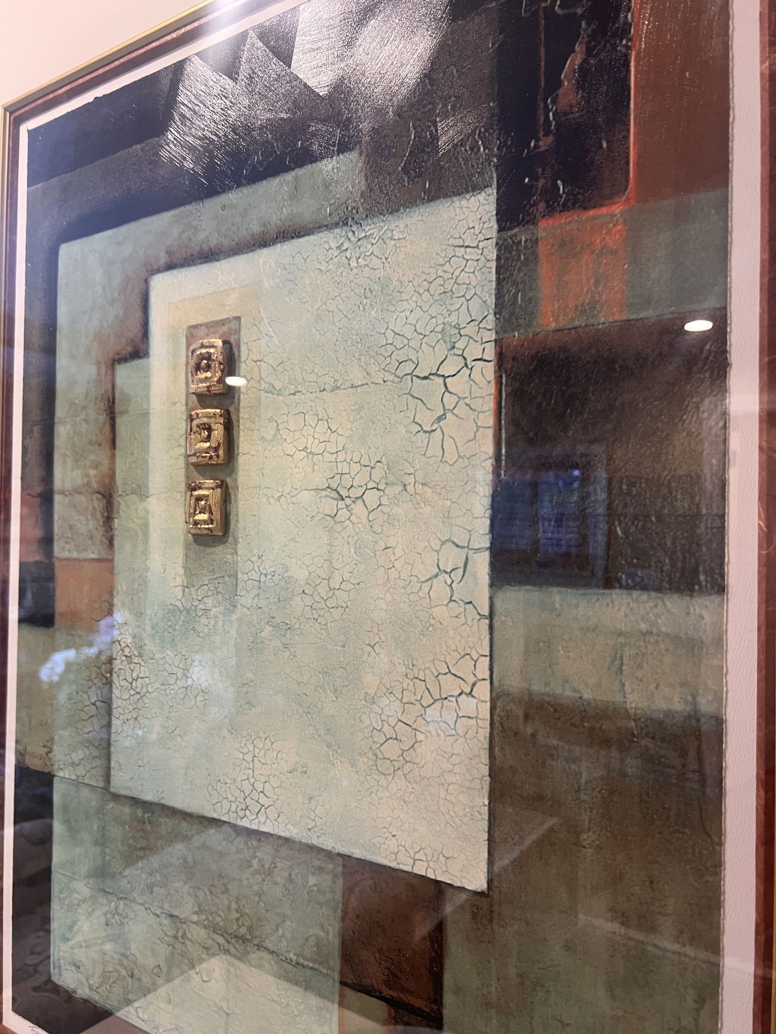 Large Signed Mixed Media Print - 4