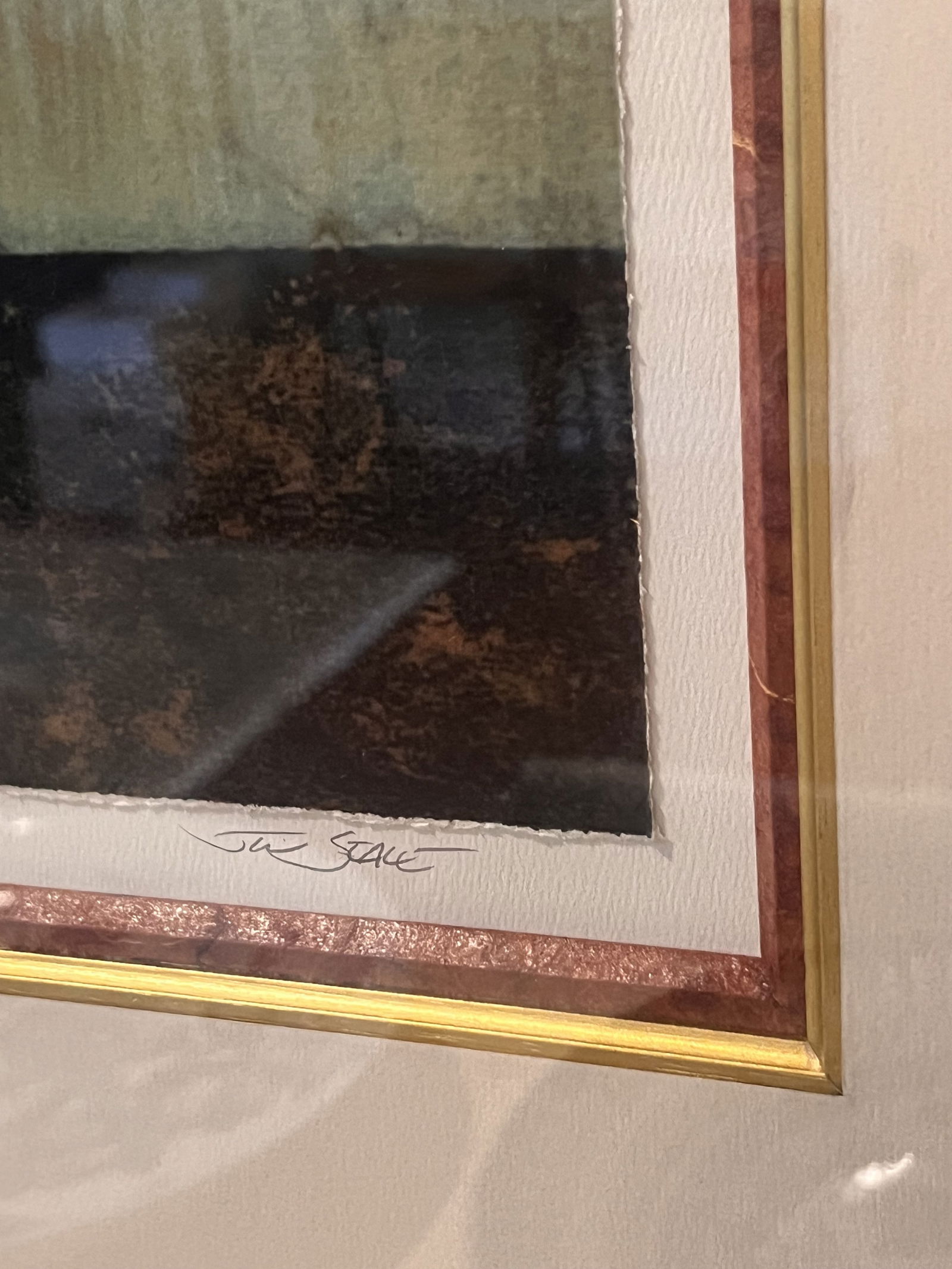 Large Signed Mixed Media Print - 5