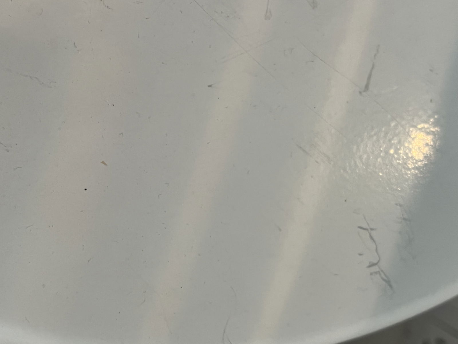 Pair of White Fiberglass Double Coin Garden Stools - 4