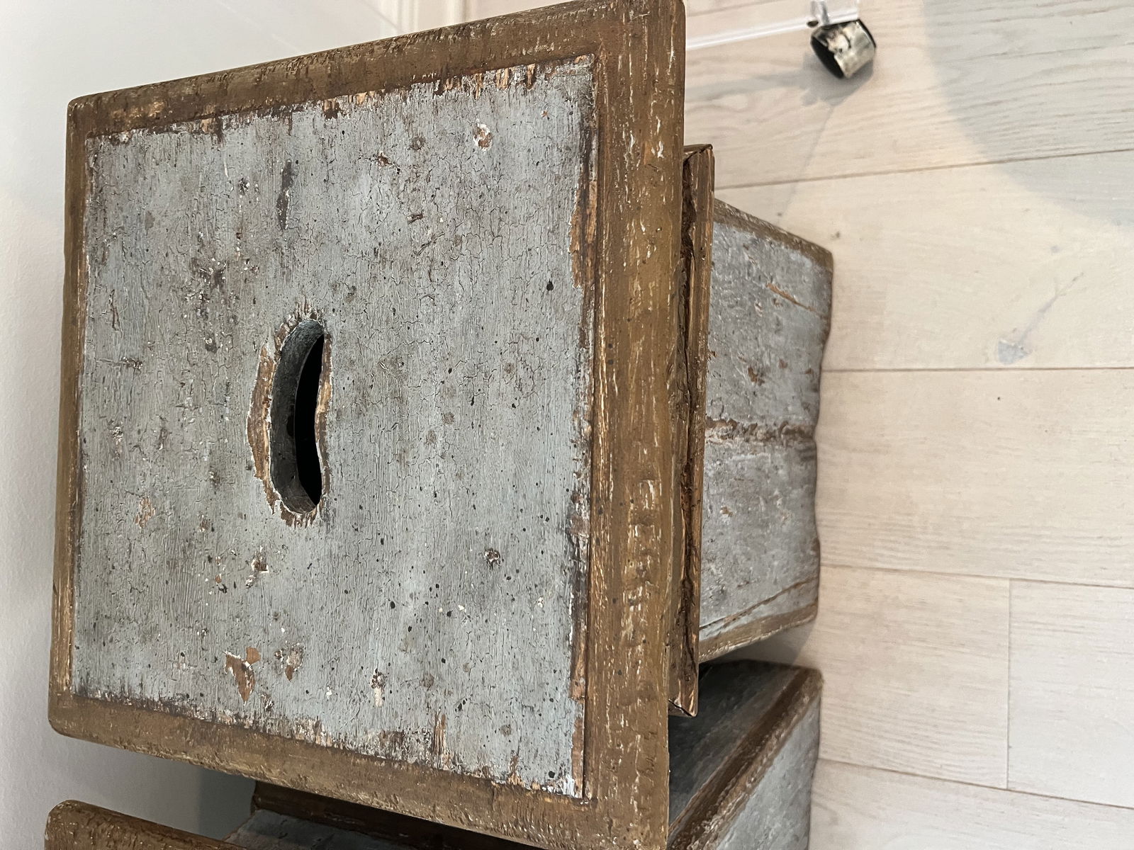 Paul Ferrante Pair of 6180 Painted Stools - 2