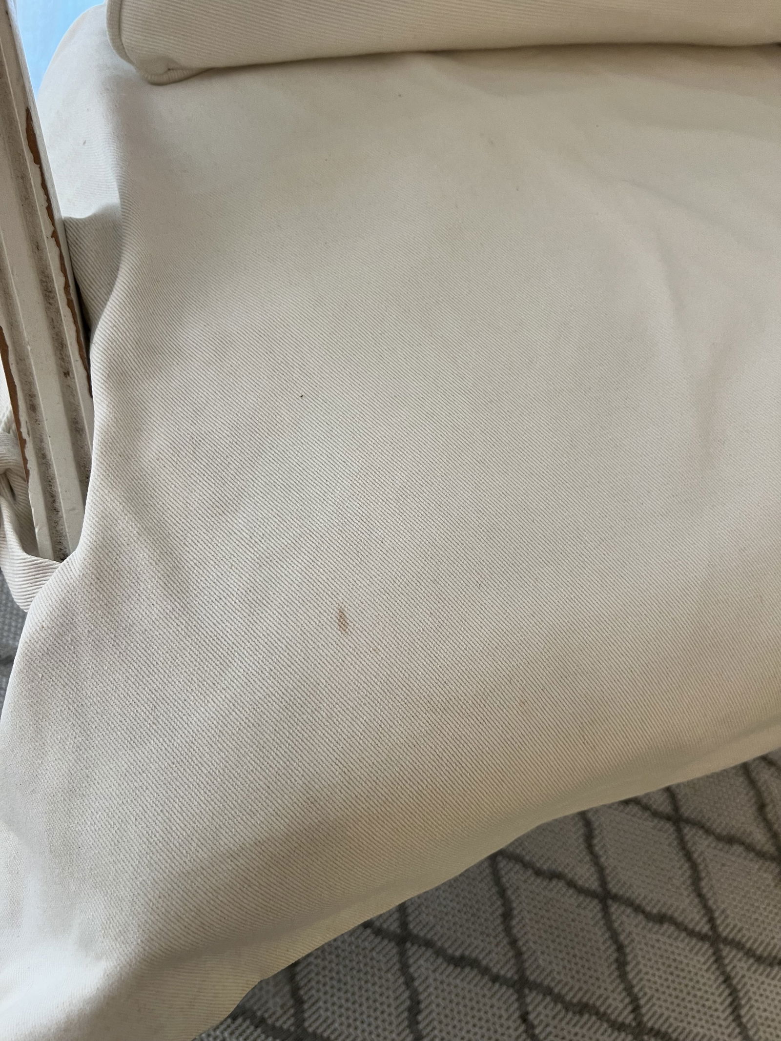 Pair of White Slipcovered French Louis XVI Cane Arm Chairs - 17