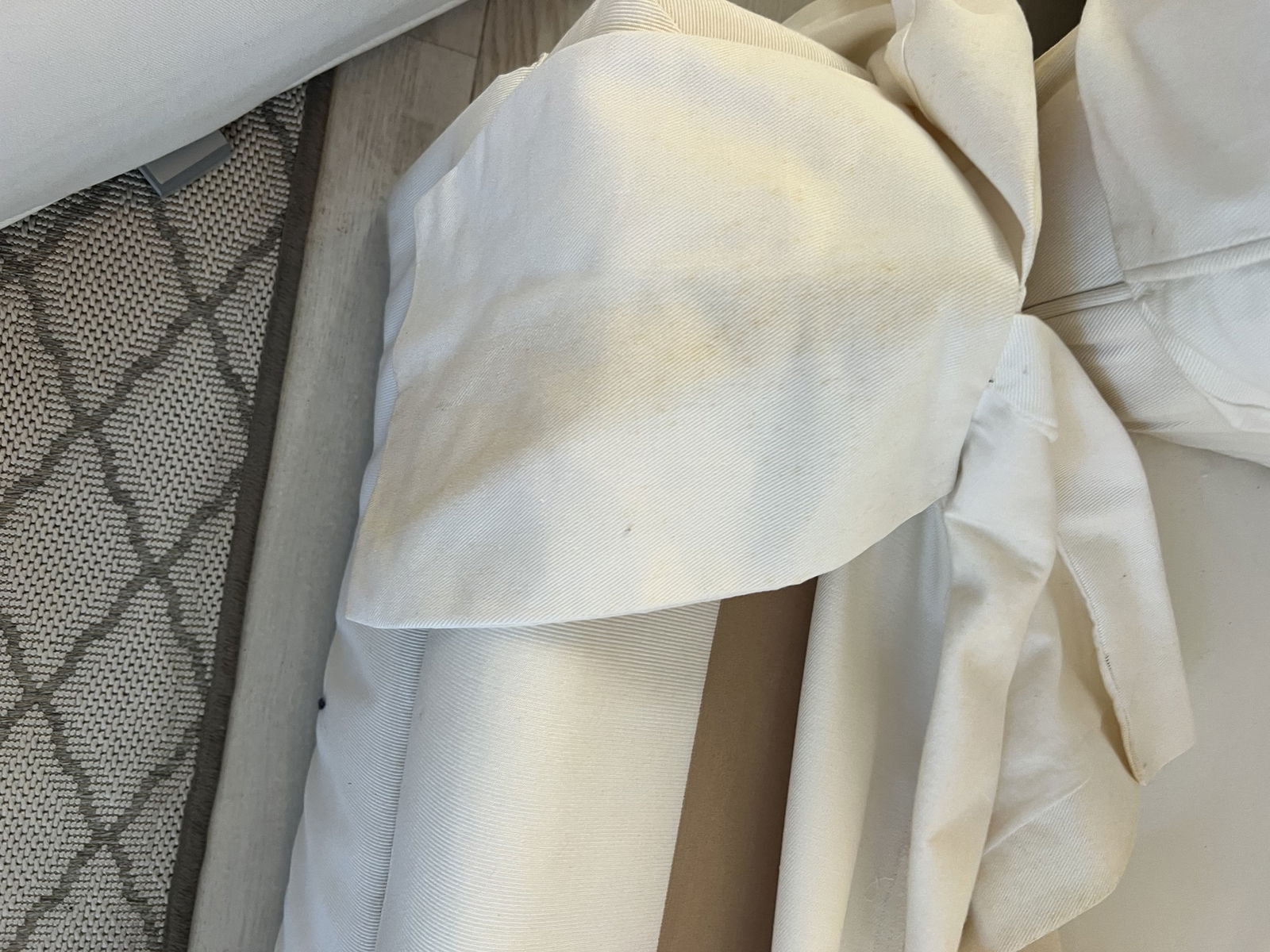 White Slipcovered Sofa - 11