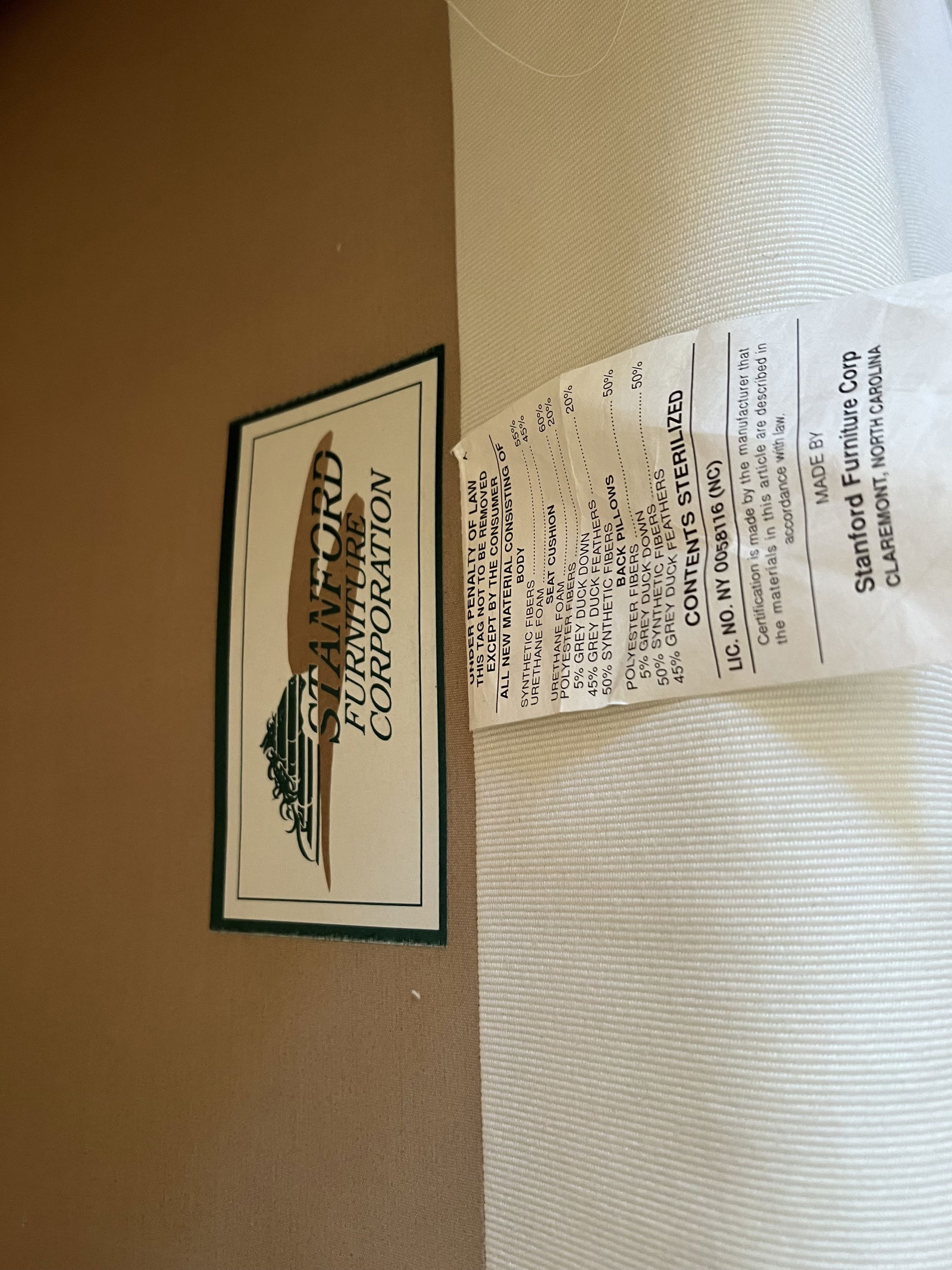 White Slipcovered Sofa - 13