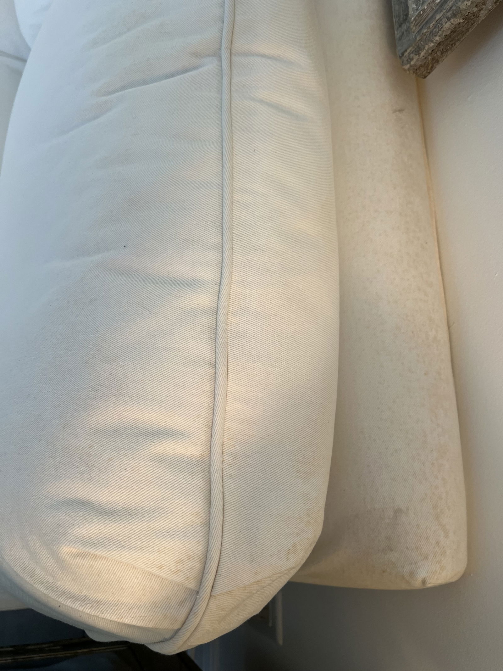 White Slipcovered Sofa - 5