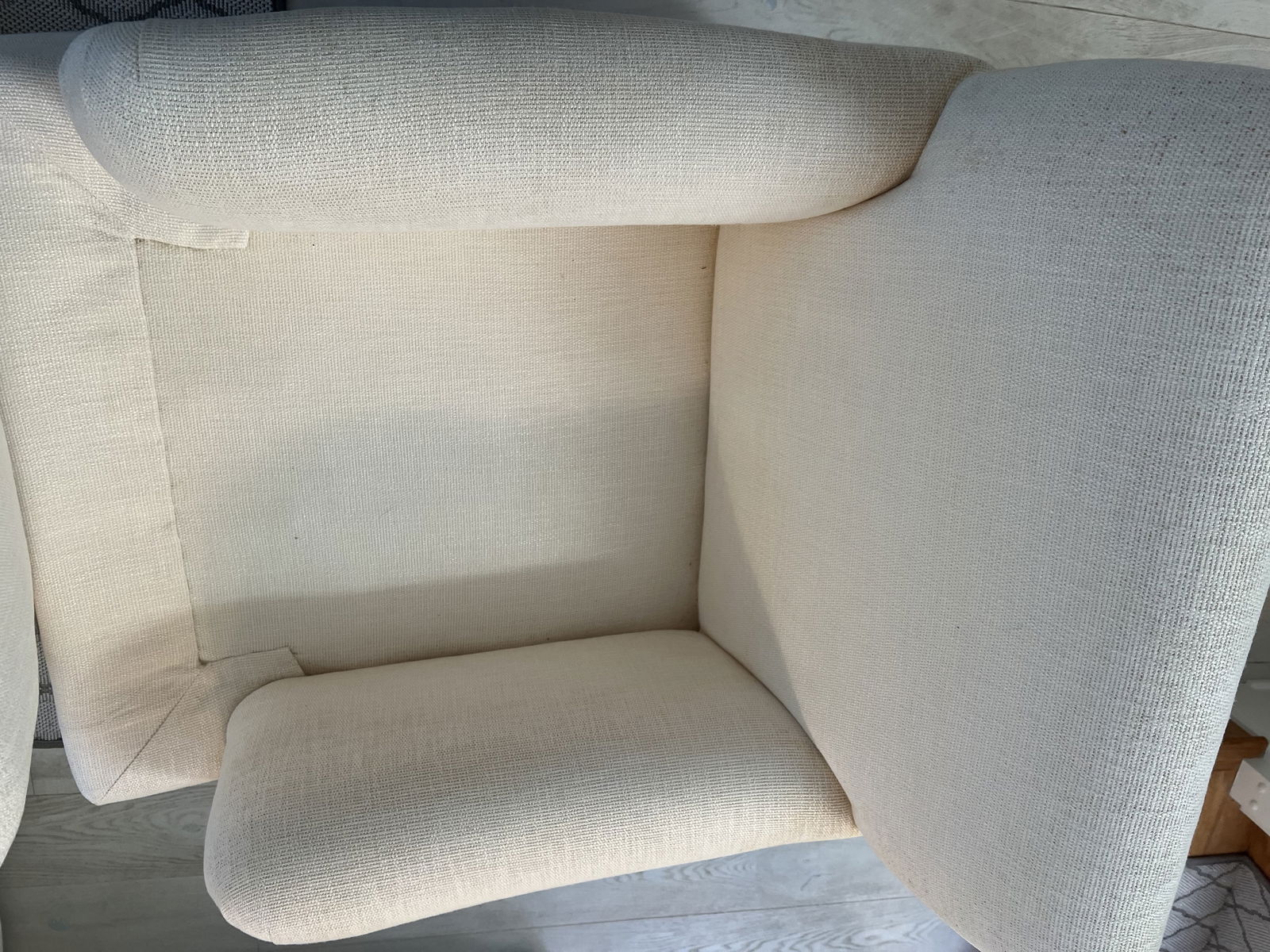 Classic White Skirted Swivel Chair A. Rudin - 8