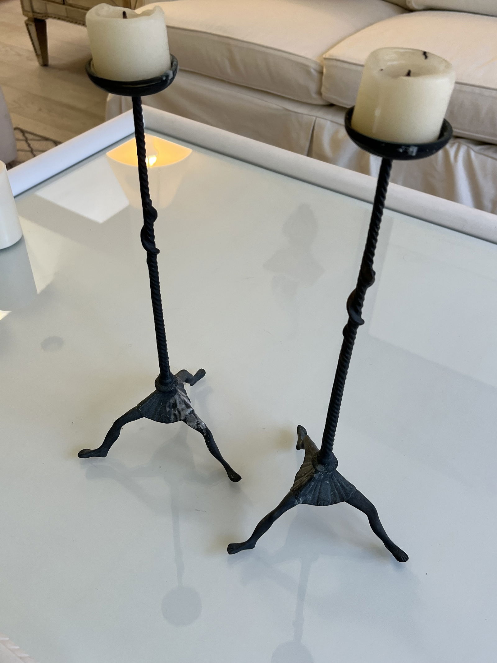 Pair of MMA Candleholders - 6