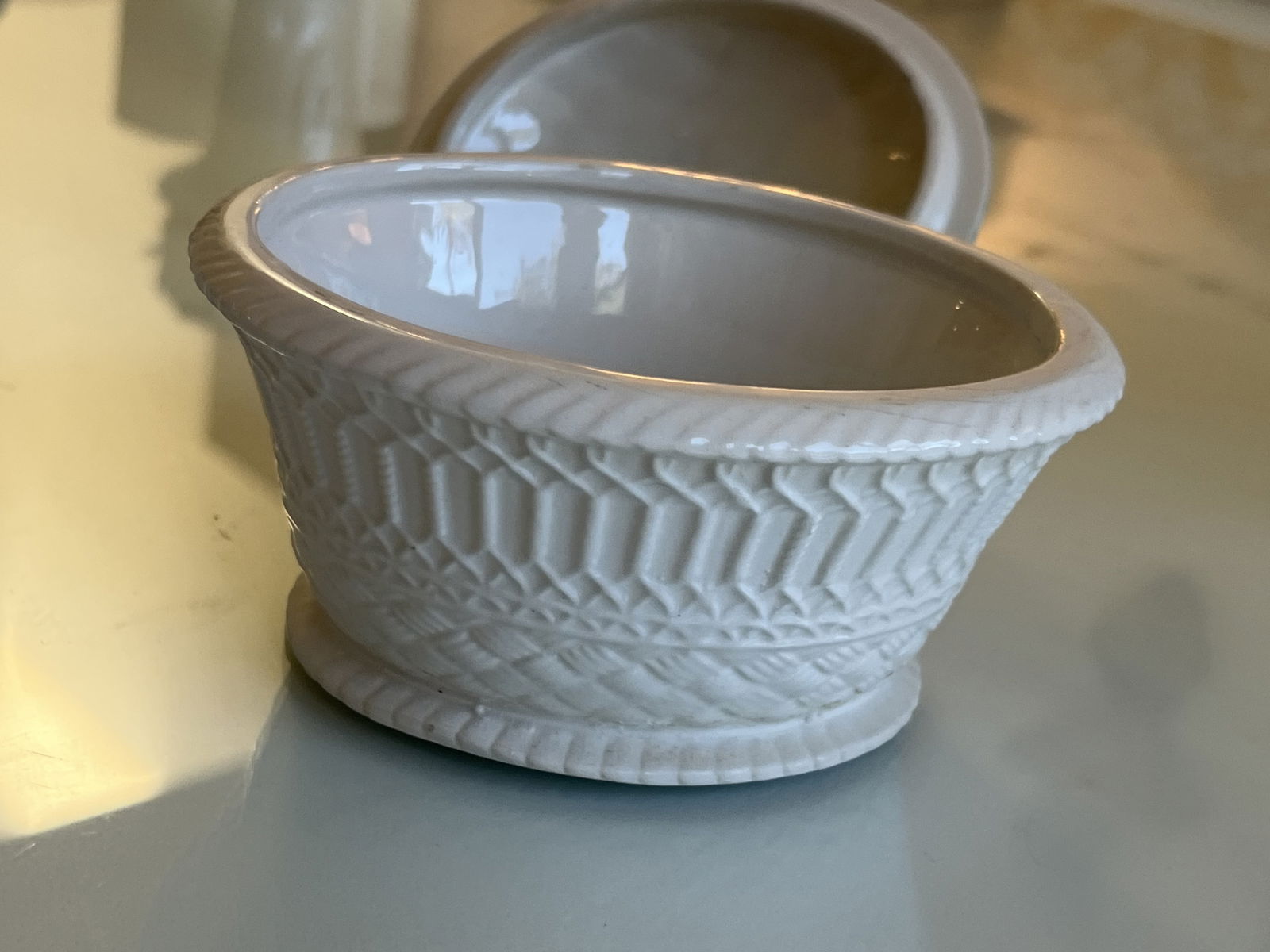 (2) Italian Ceramic Boxes with Birds - 10