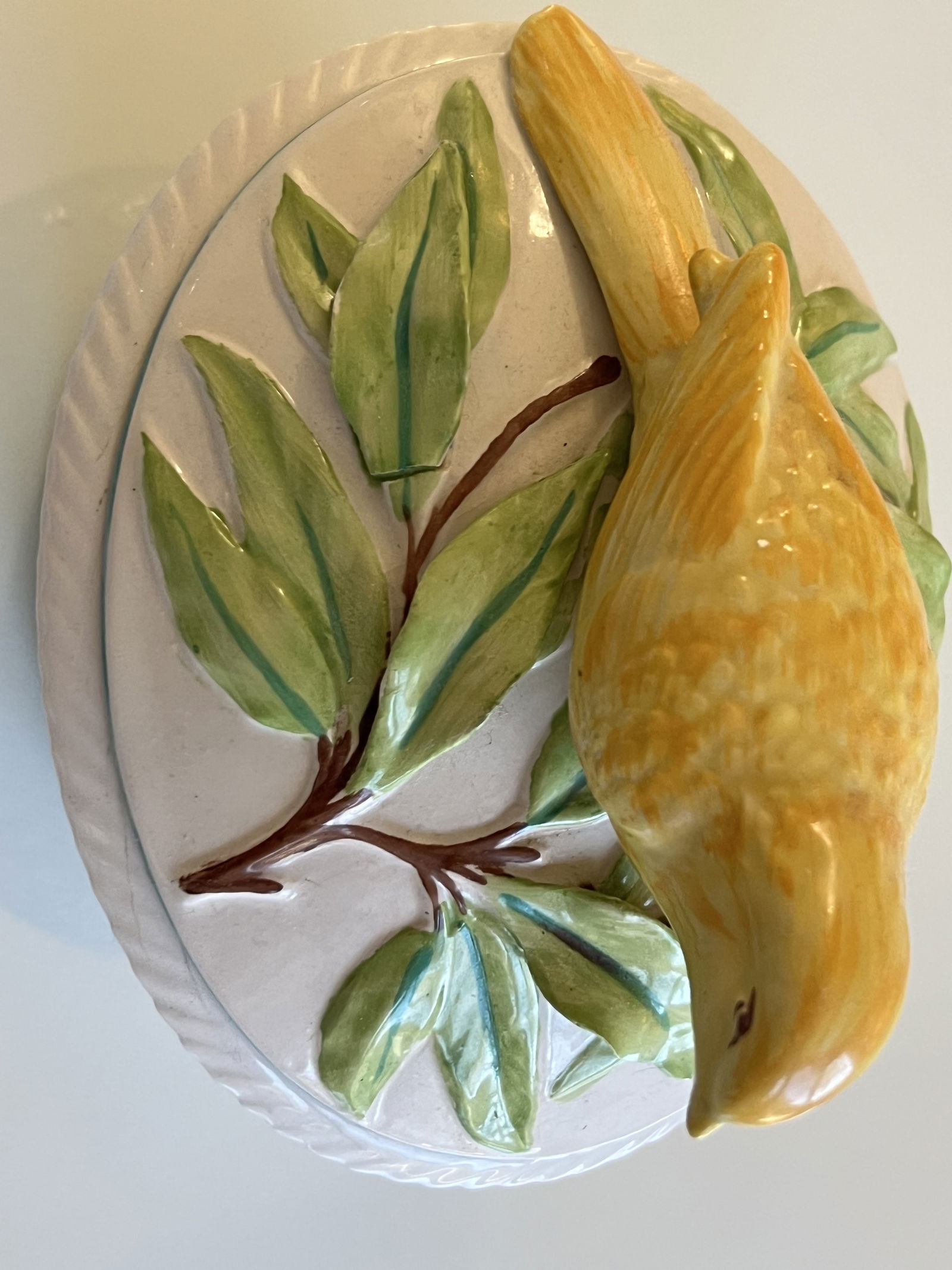 (2) Italian Ceramic Boxes with Birds - 7