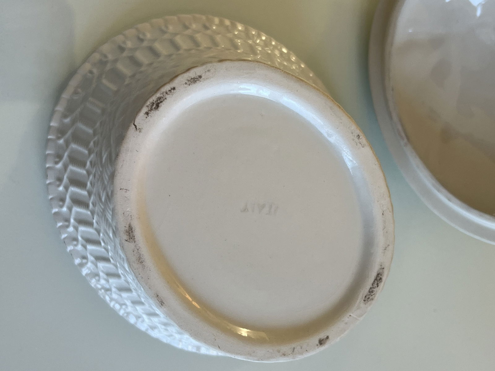 (2) Italian Ceramic Boxes with Birds - 9