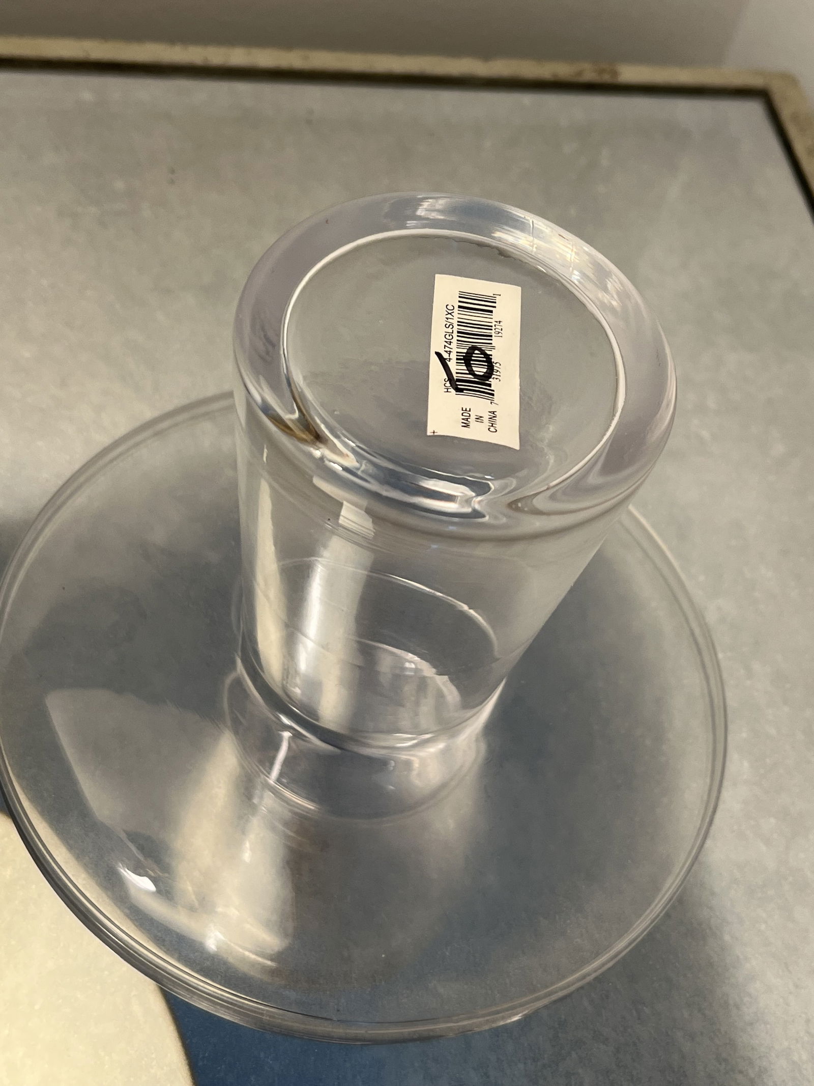 (4) Glass Candleholders with Topiary - 7