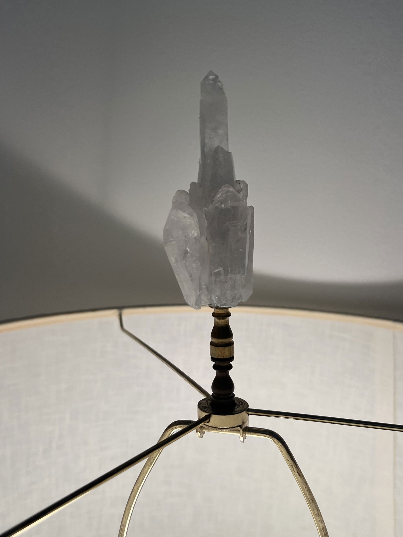 Pair of Rock Quartz Crystal Lamps - 5