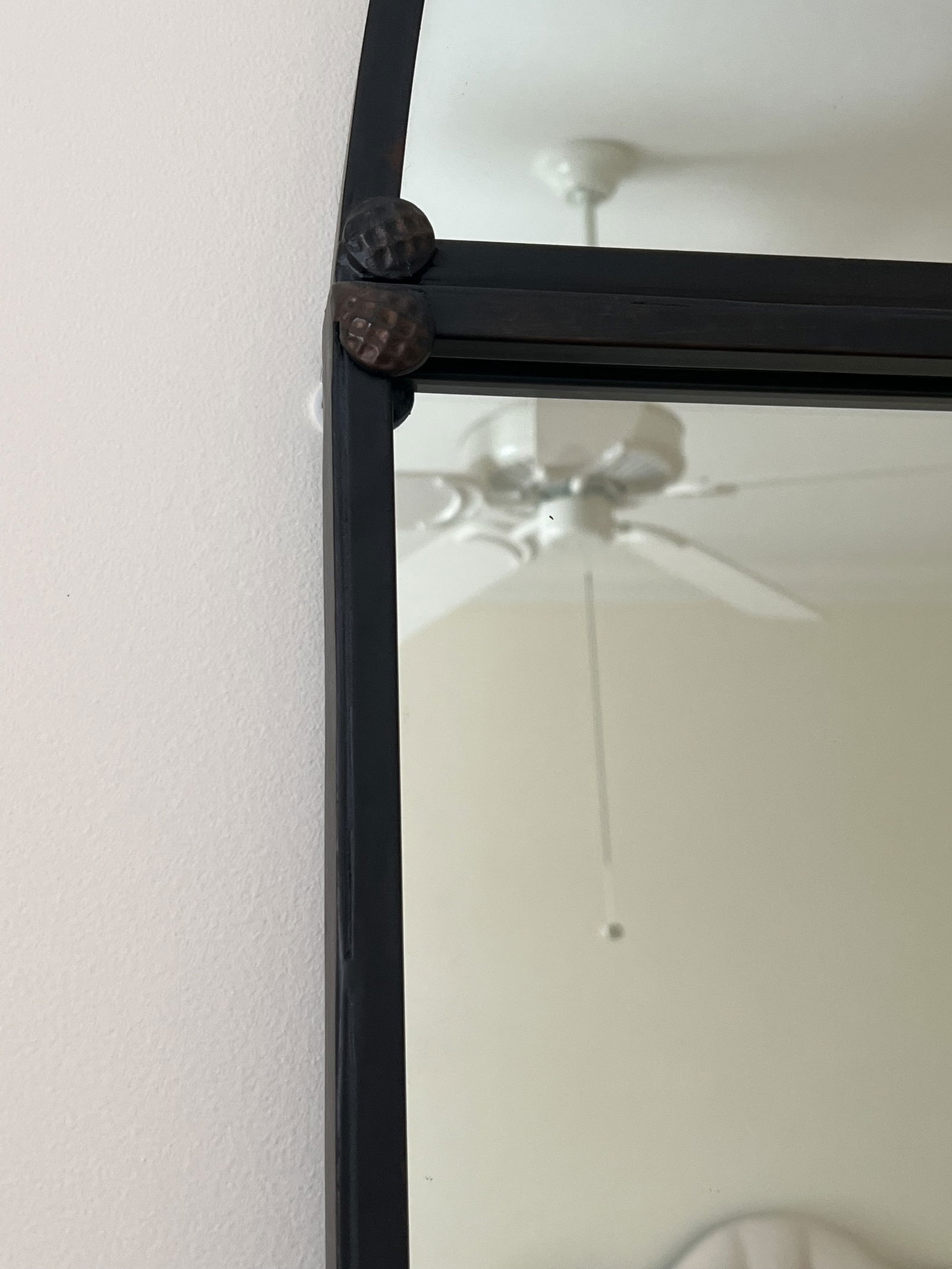 Large Arched Windowpane Mirror (2 of 2) - 4