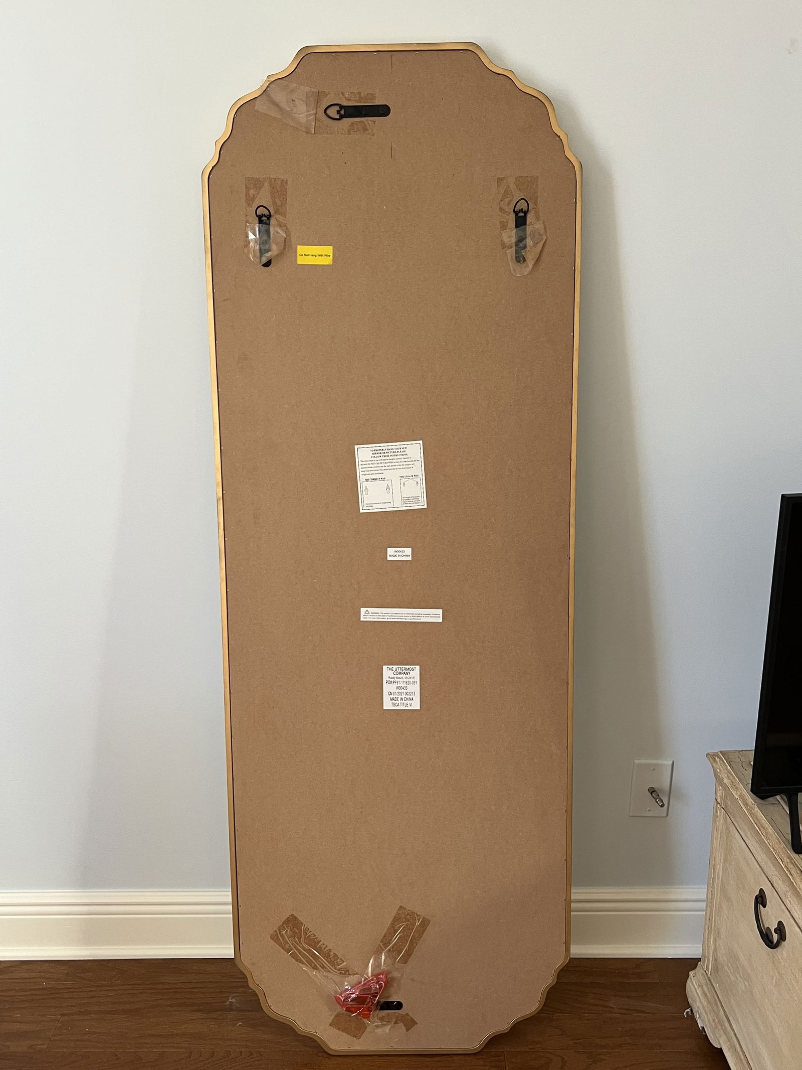 Contemporary Gold Leafed Mirror - 5