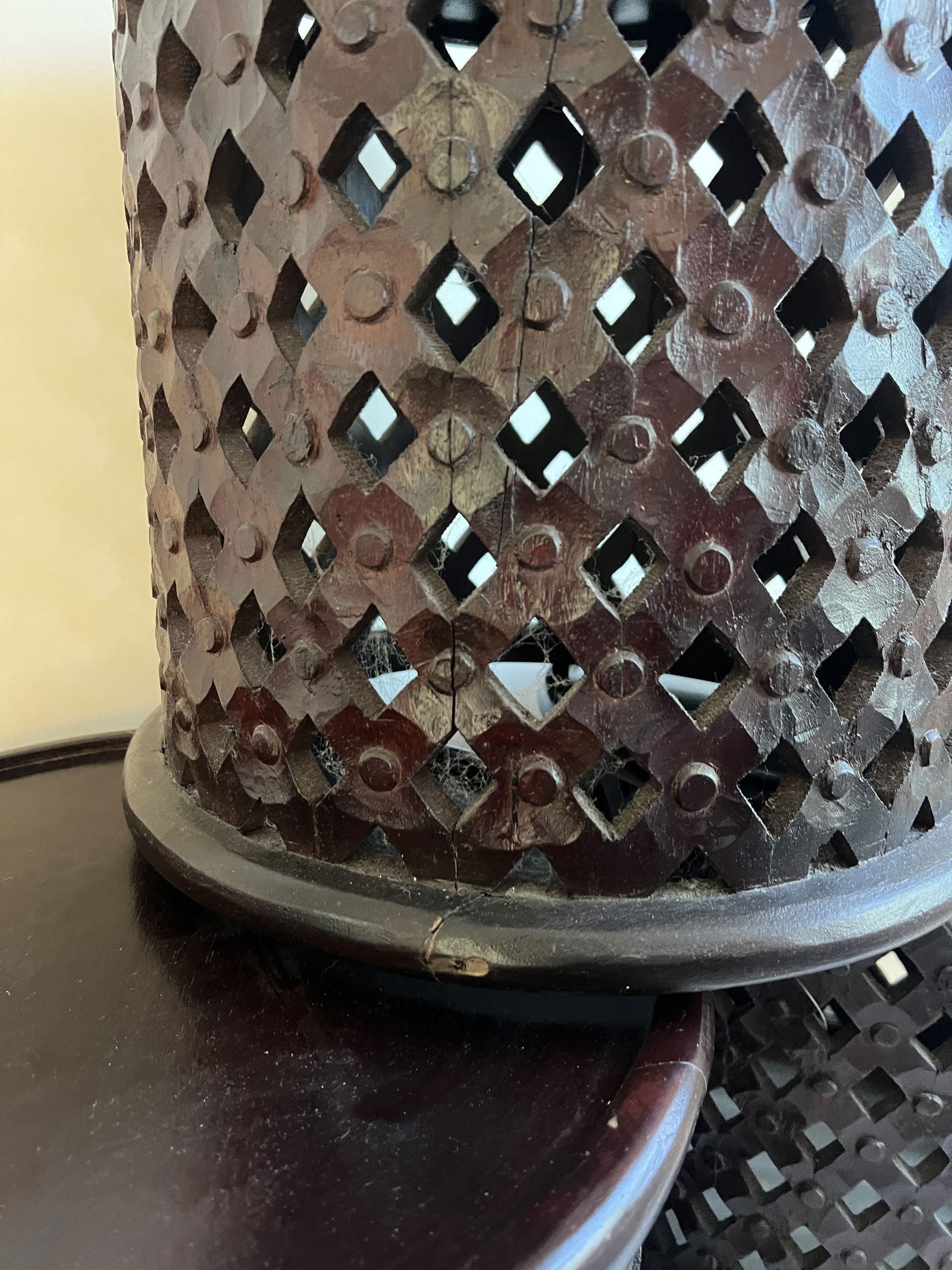 (3) Carved Drum Or Bamileke King Stools - 6