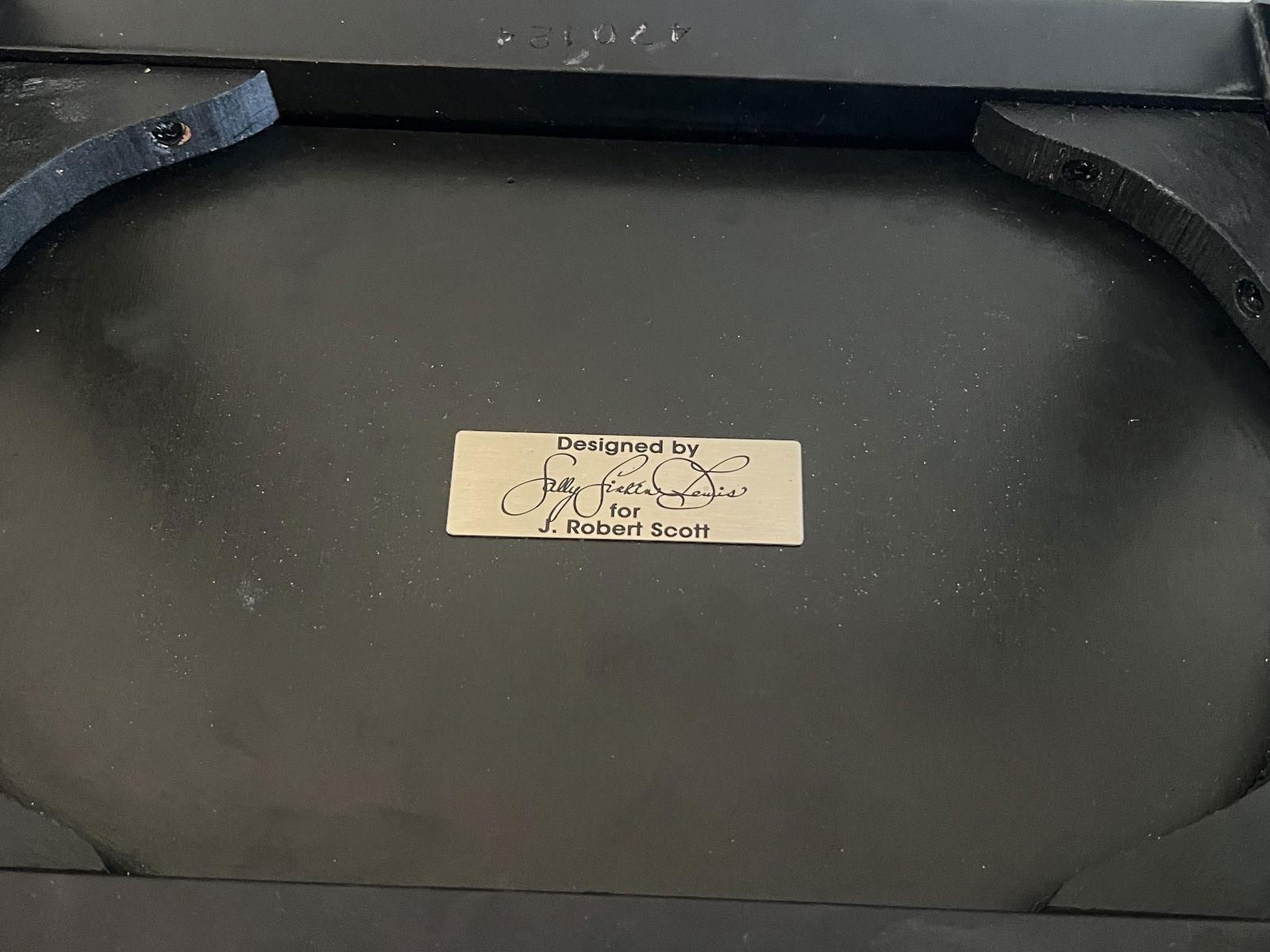 Pair of J. Robert Scott Black Shagreen Side Tables - 6