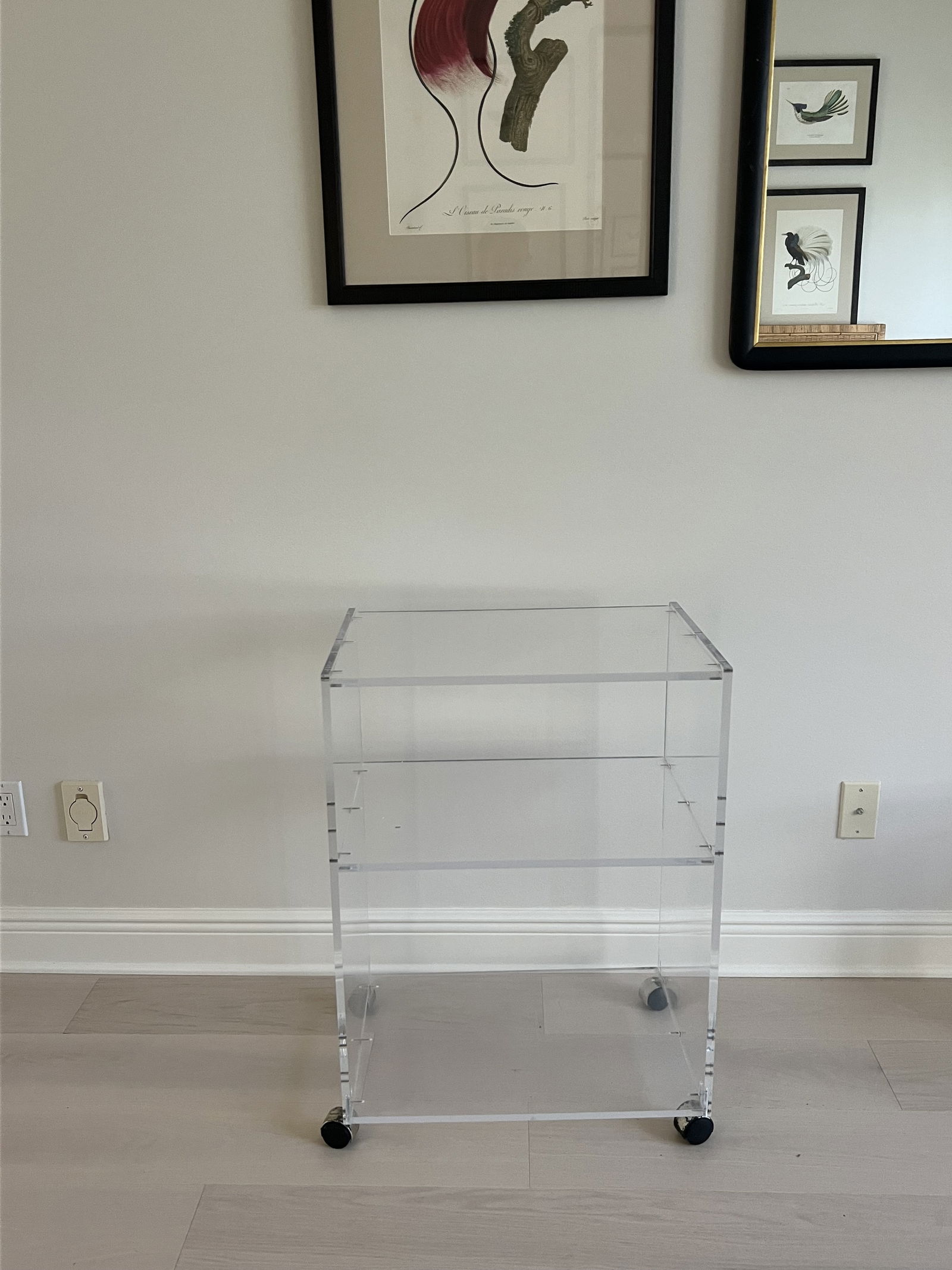 Mid-Century Lucite Bar Cart - 2