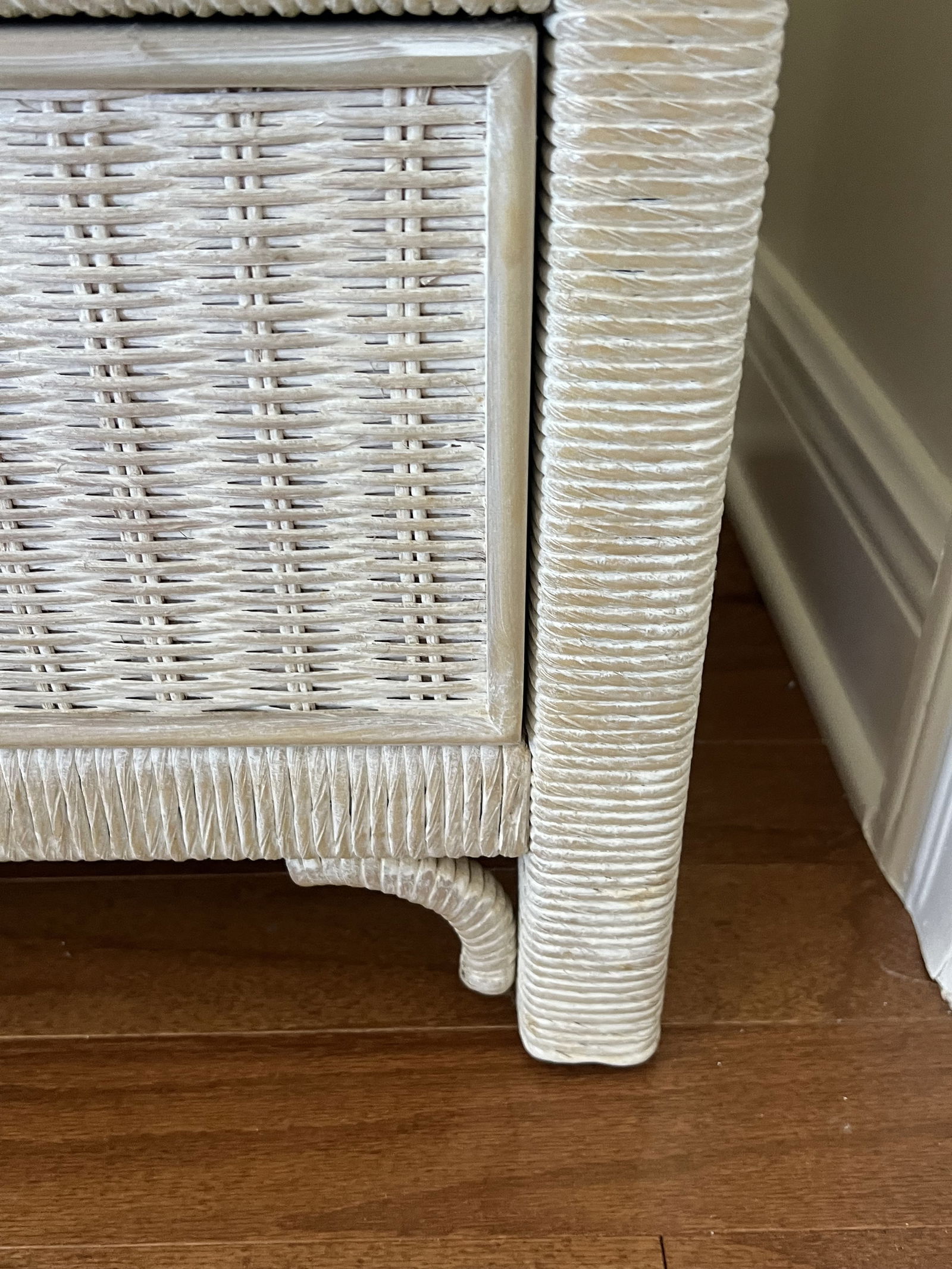 Pair of Henry Link Wicker Nightstands - 5