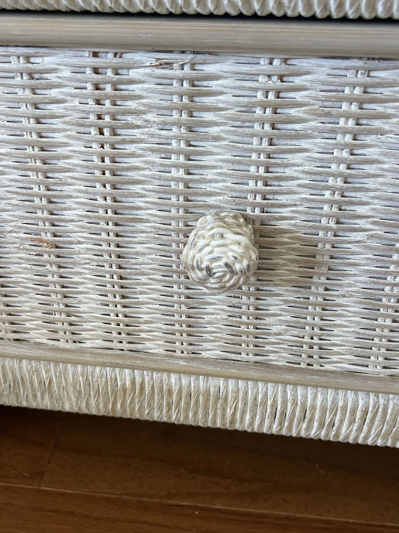 Pair of Henry Link Wicker Nightstands - 6