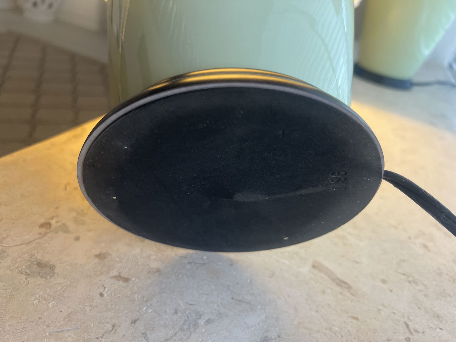 Pair of Green Ceramic Table Lamps - 7