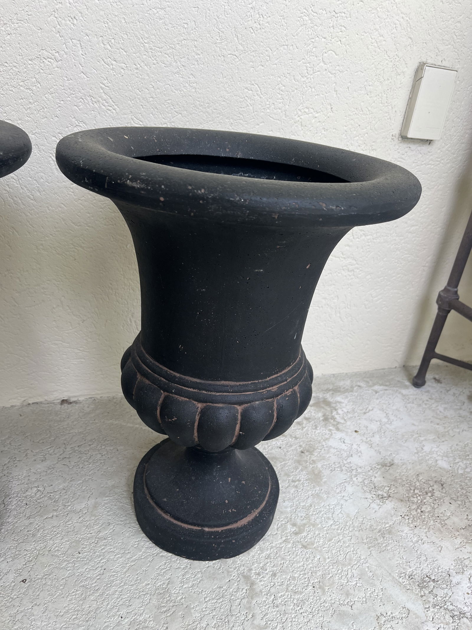 (2) Resin Urn Planters - 3