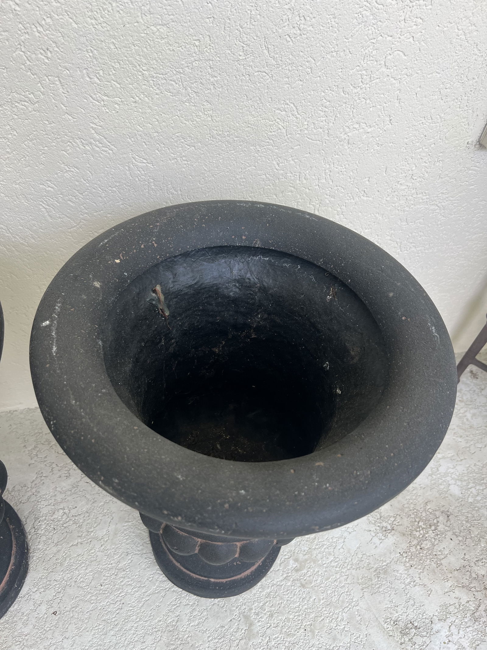 (2) Resin Urn Planters - 4