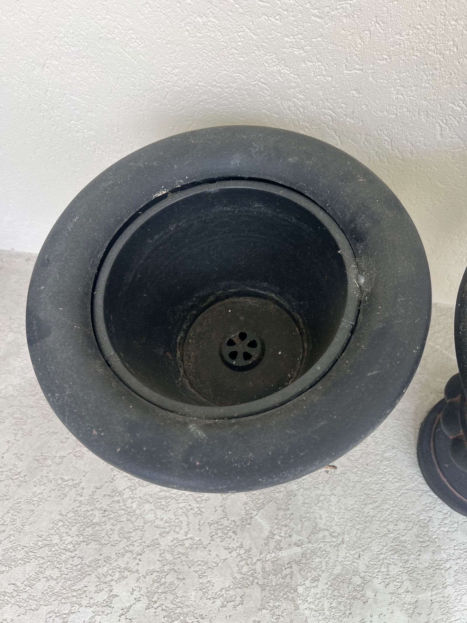 (2) Resin Urn Planters - 5