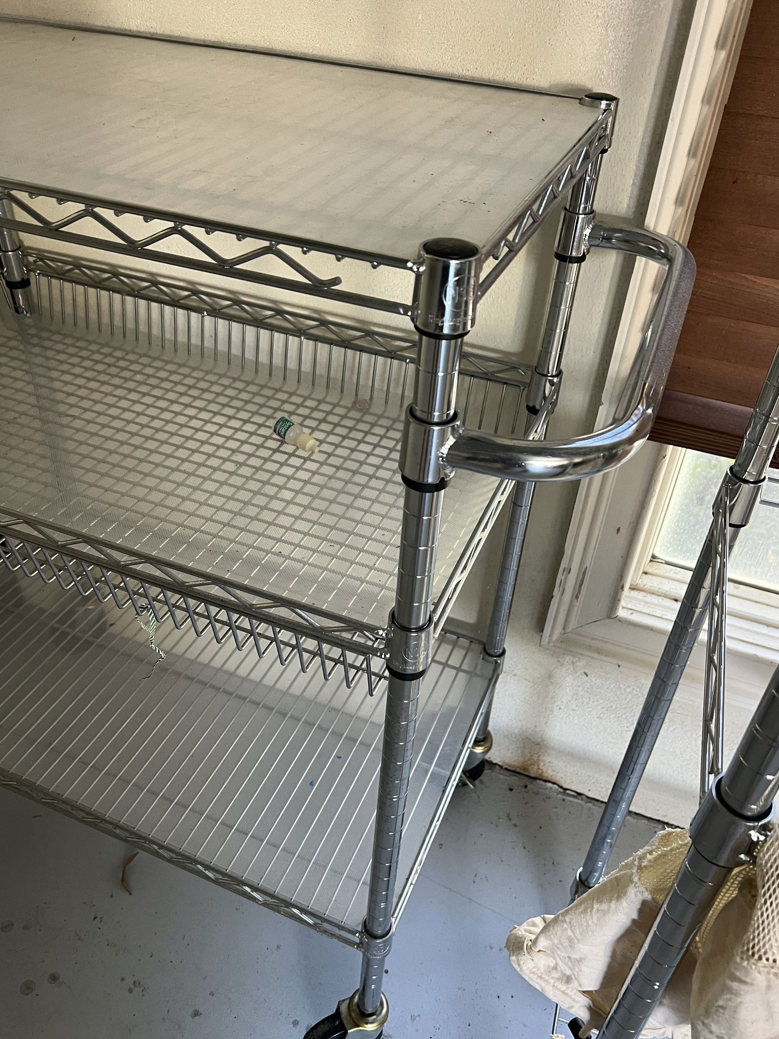 (2) Rolling Wire Shelves Including Laundry - 3