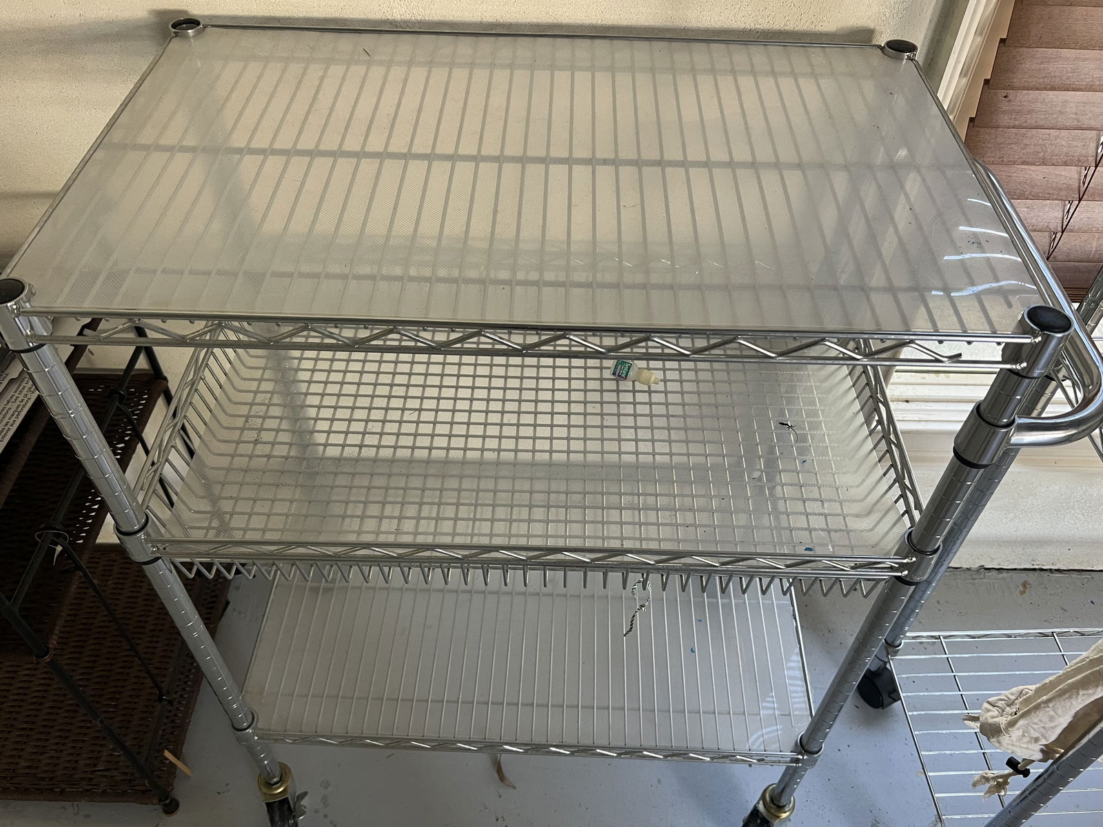 (2) Rolling Wire Shelves Including Laundry - 4
