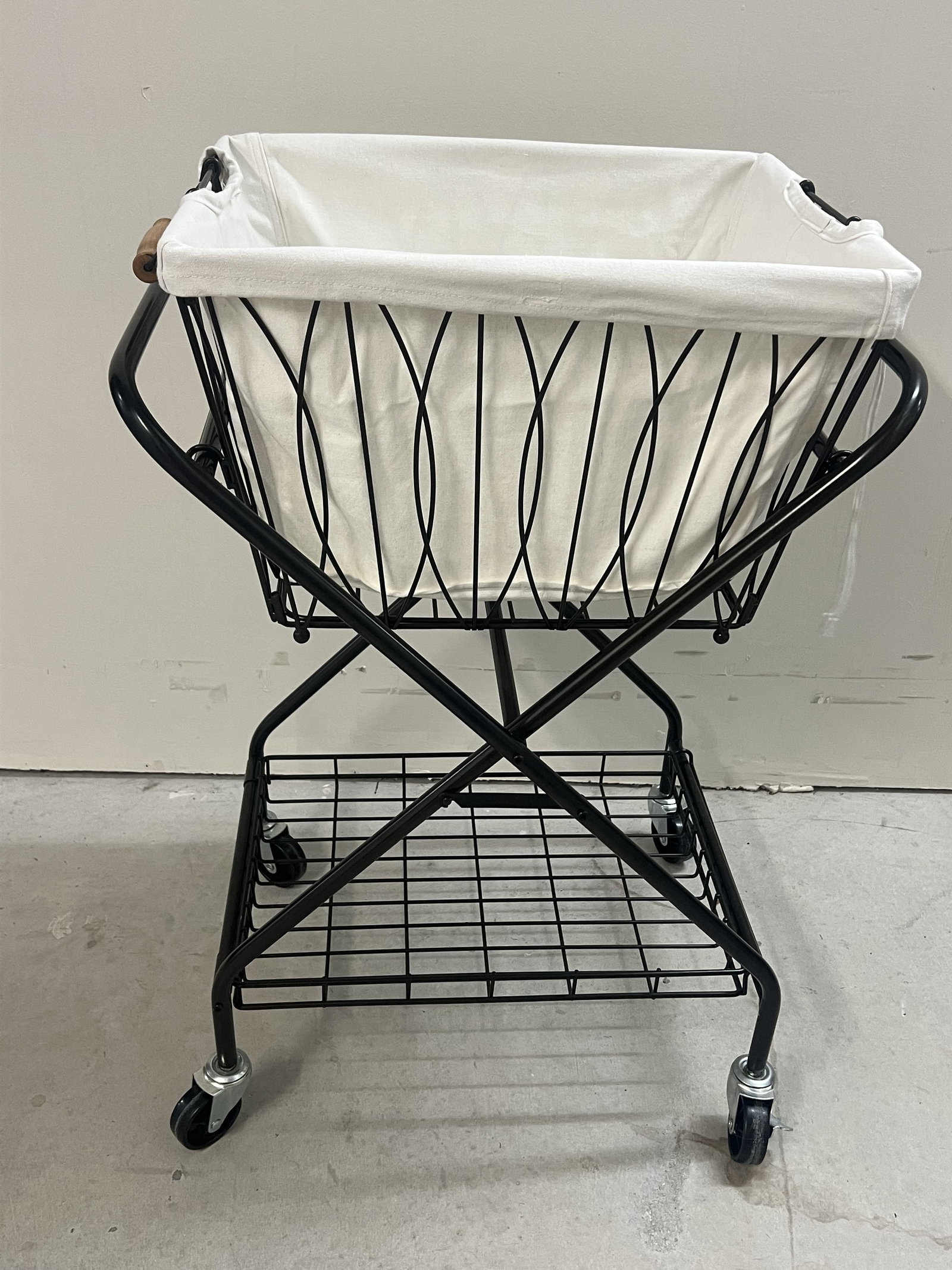 Rolling Laundry Basket Cart - 4