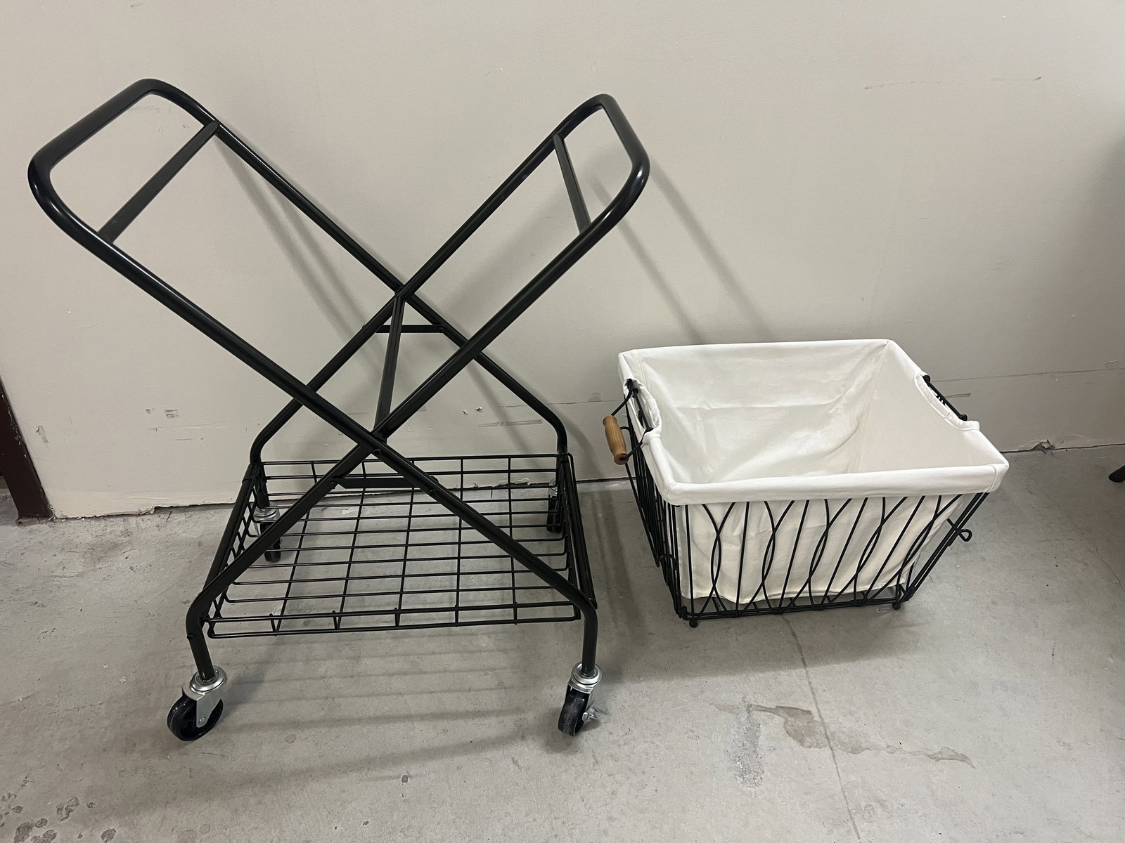 Rolling Laundry Basket Cart - 5