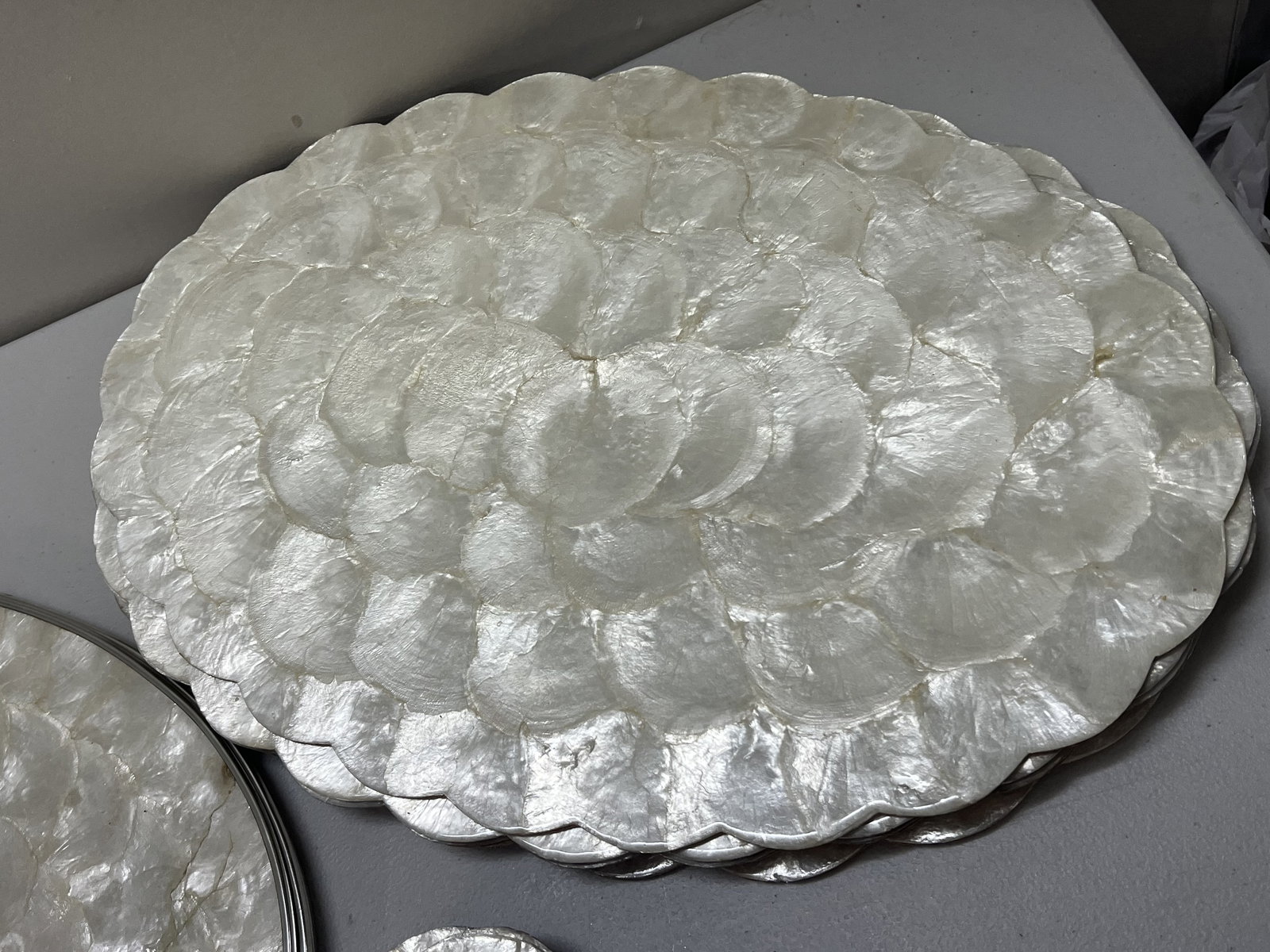 Capiz Shell Placemat Grouping - 2