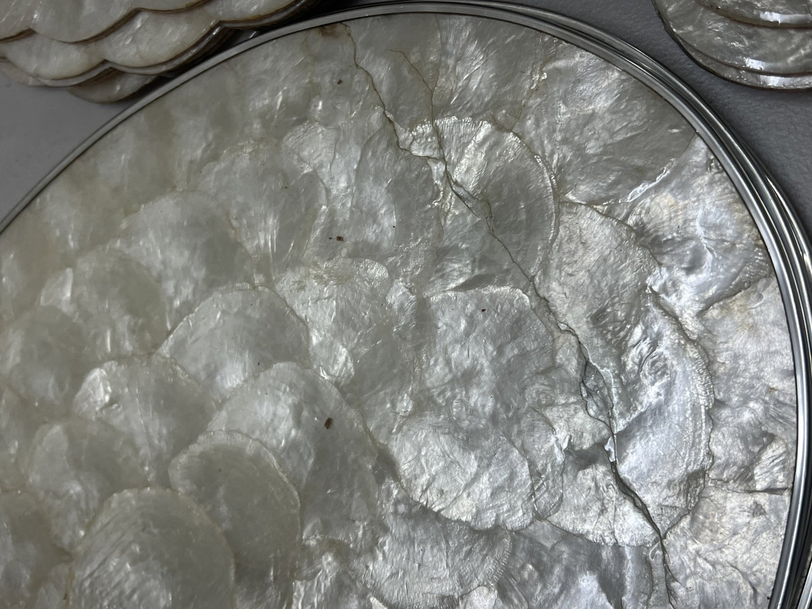Capiz Shell Placemat Grouping - 9