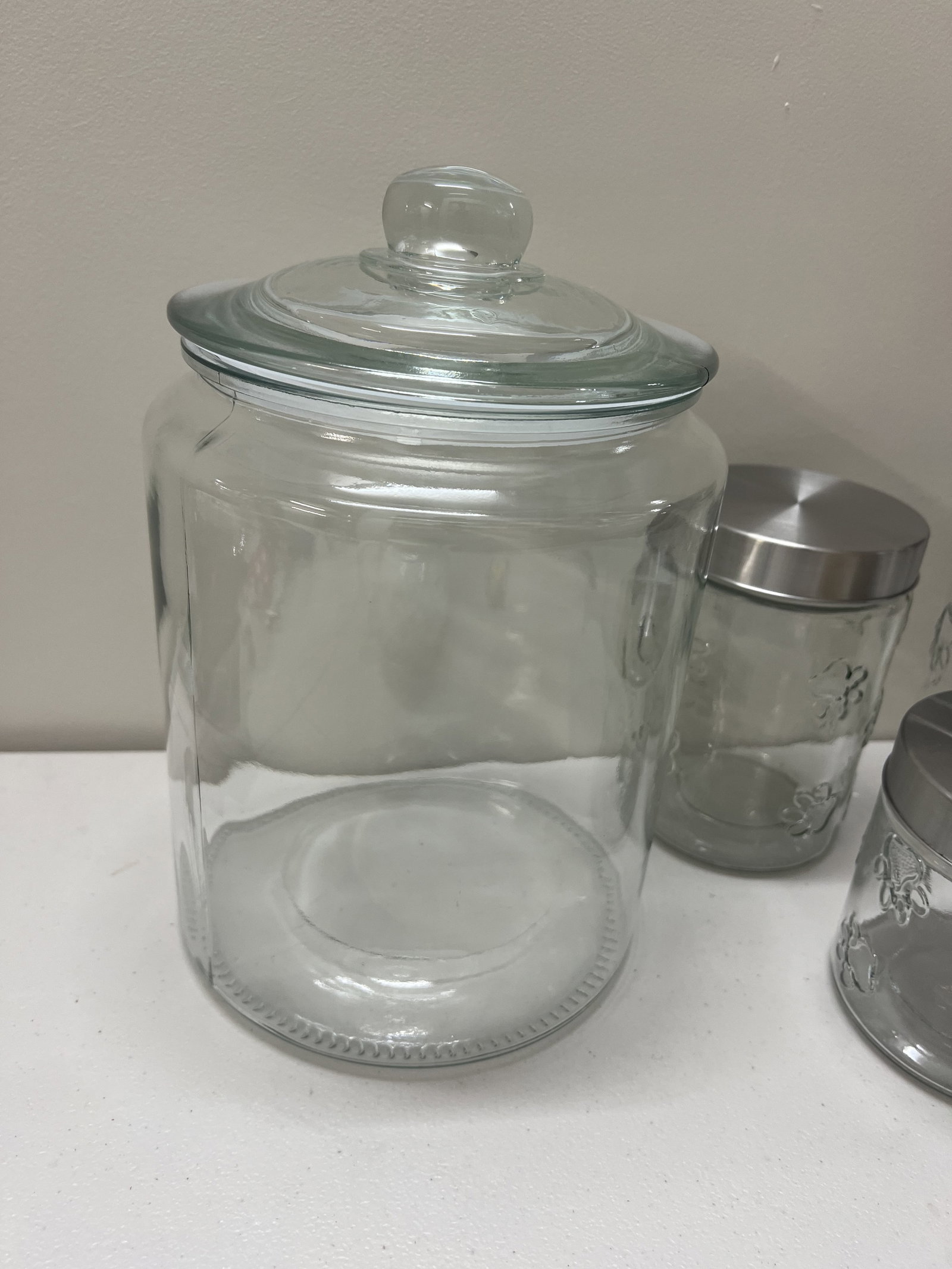 (4) Glass Jars Incl Dog Treats - 4