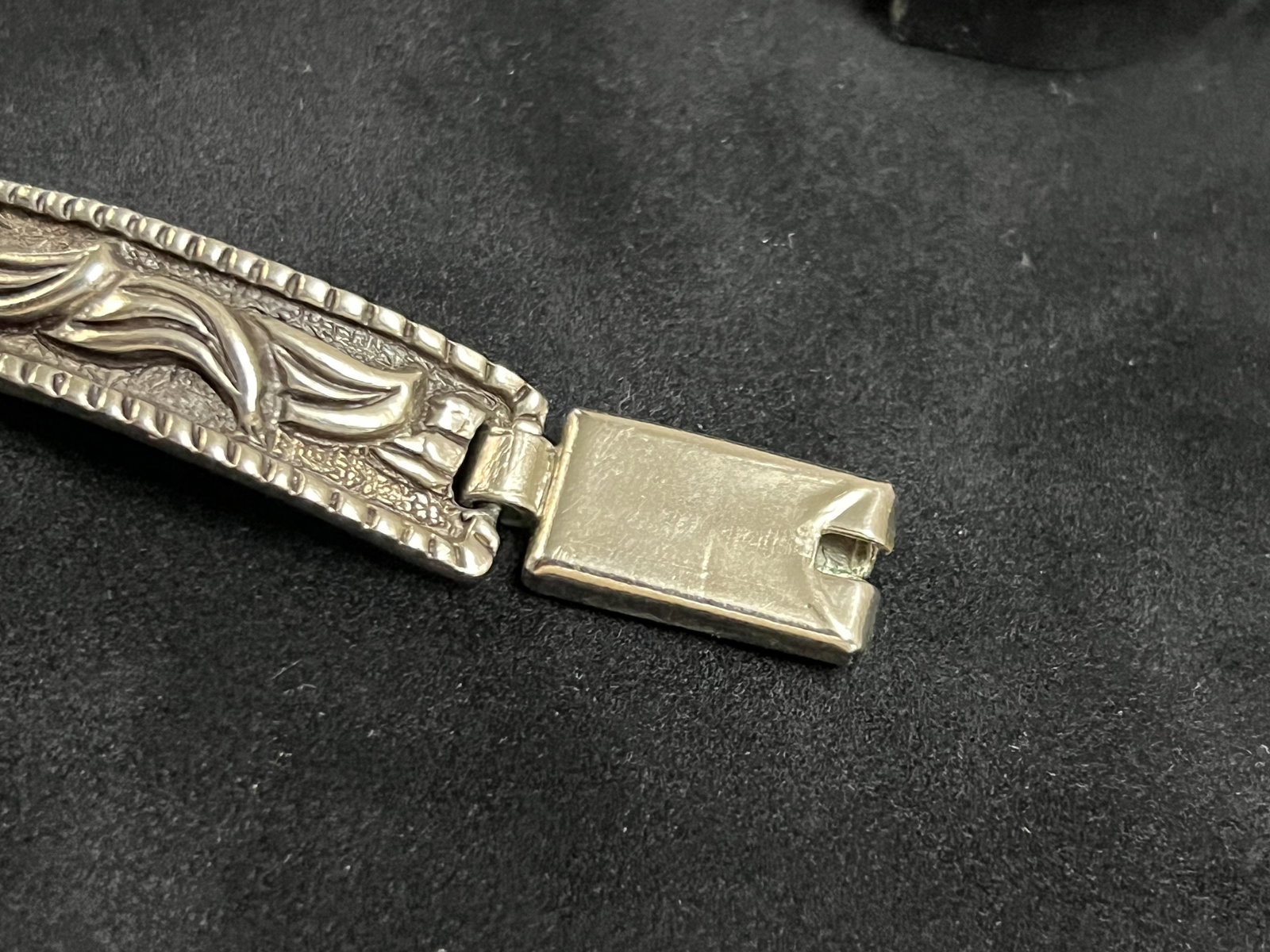 Mexican Aztec Marbel Sterling Silver Necklace - 5