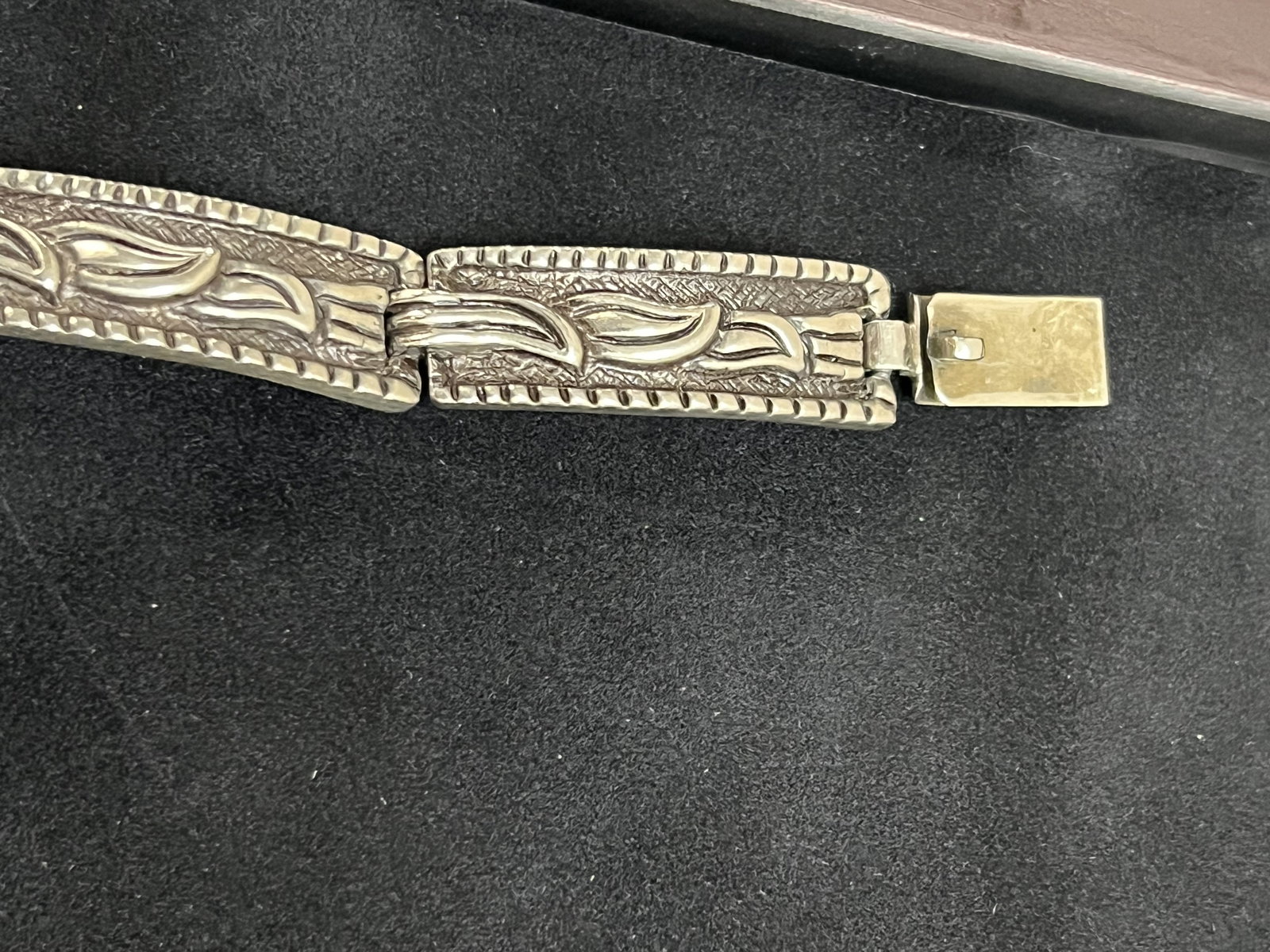 Mexican Aztec Marbel Sterling Silver Necklace - 6