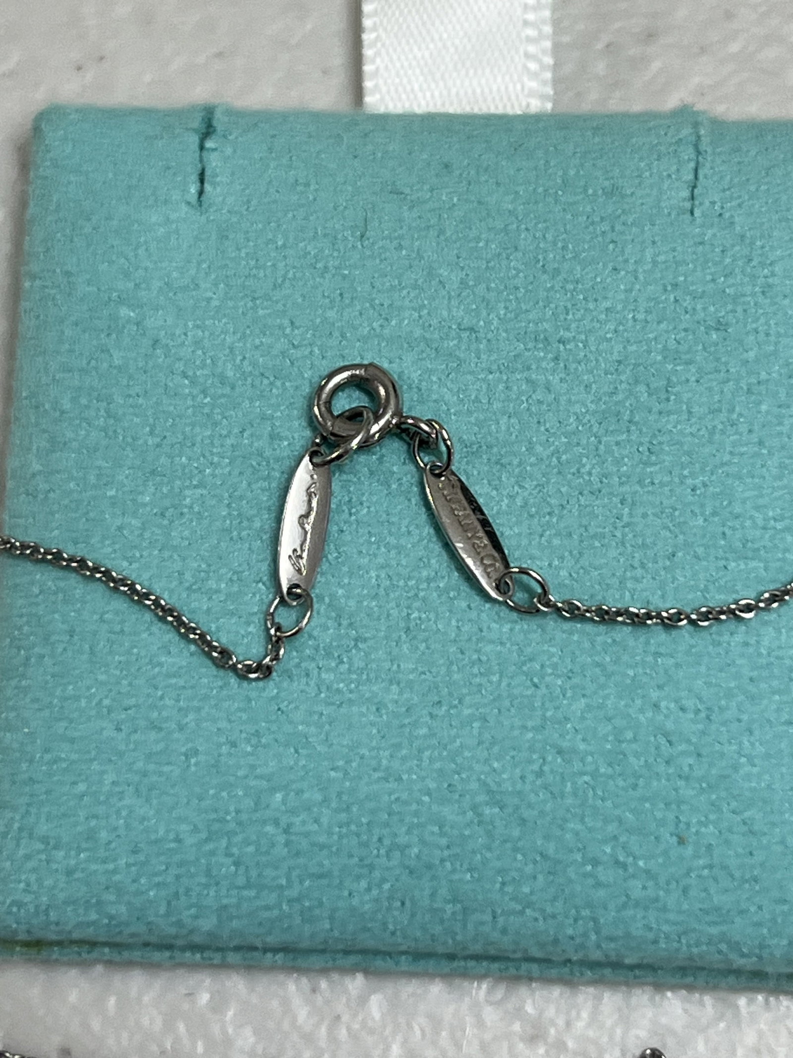 Elsa Peretti Tiffany & Co Platinum and Diamond Open Heart Pendant Necklace - 7