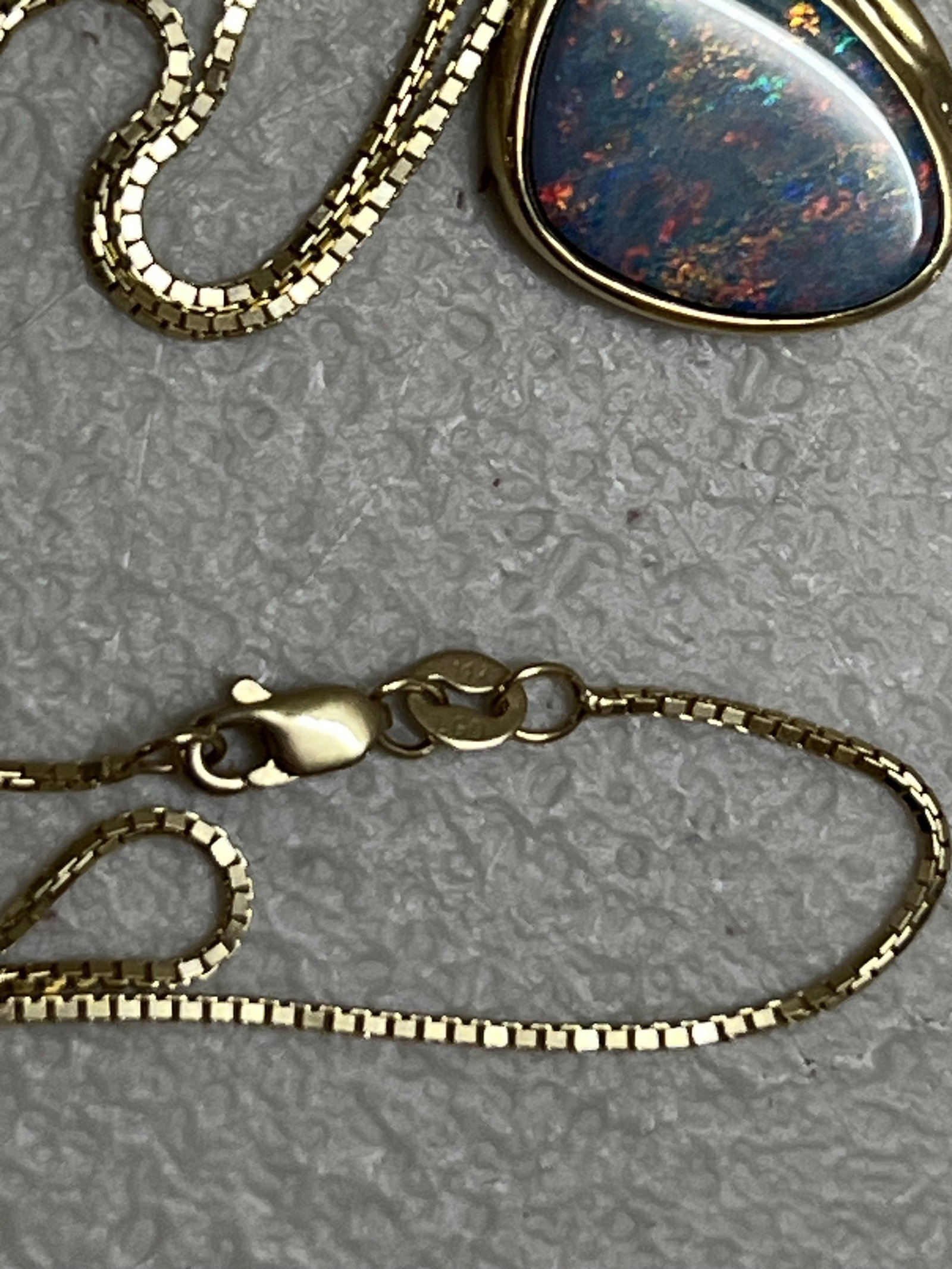 14K Gold and Opal Necklace - 3