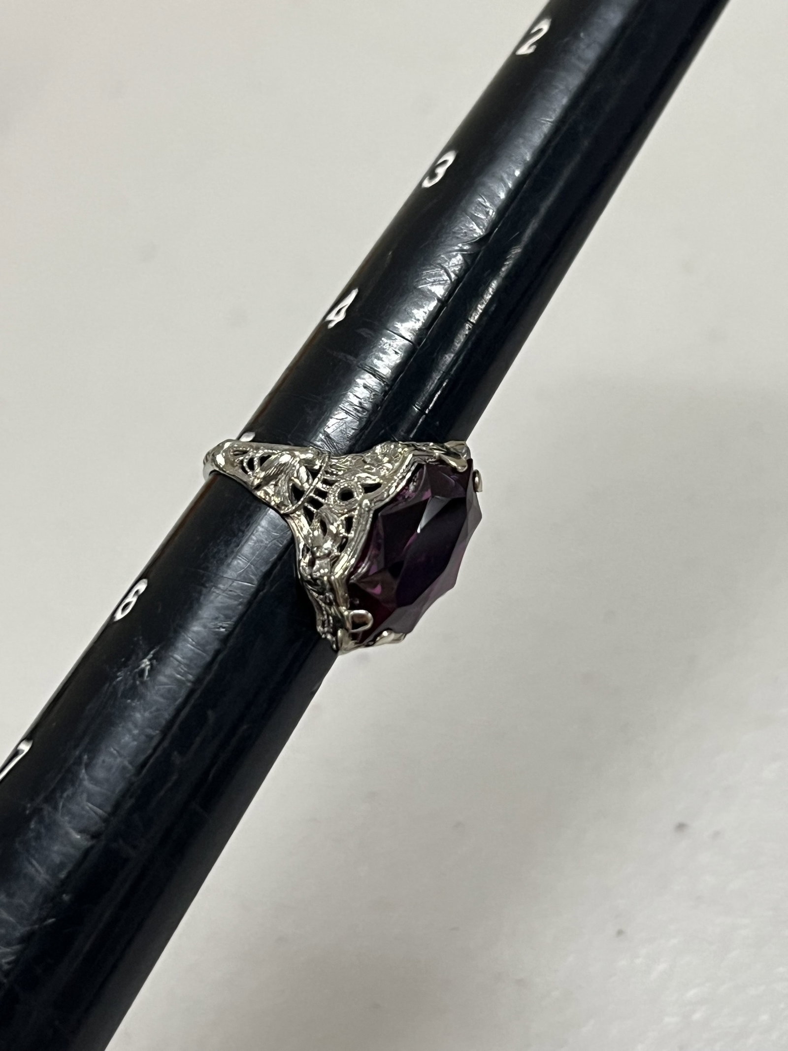 18k Gold and Gemstone Filigree Ring - 4