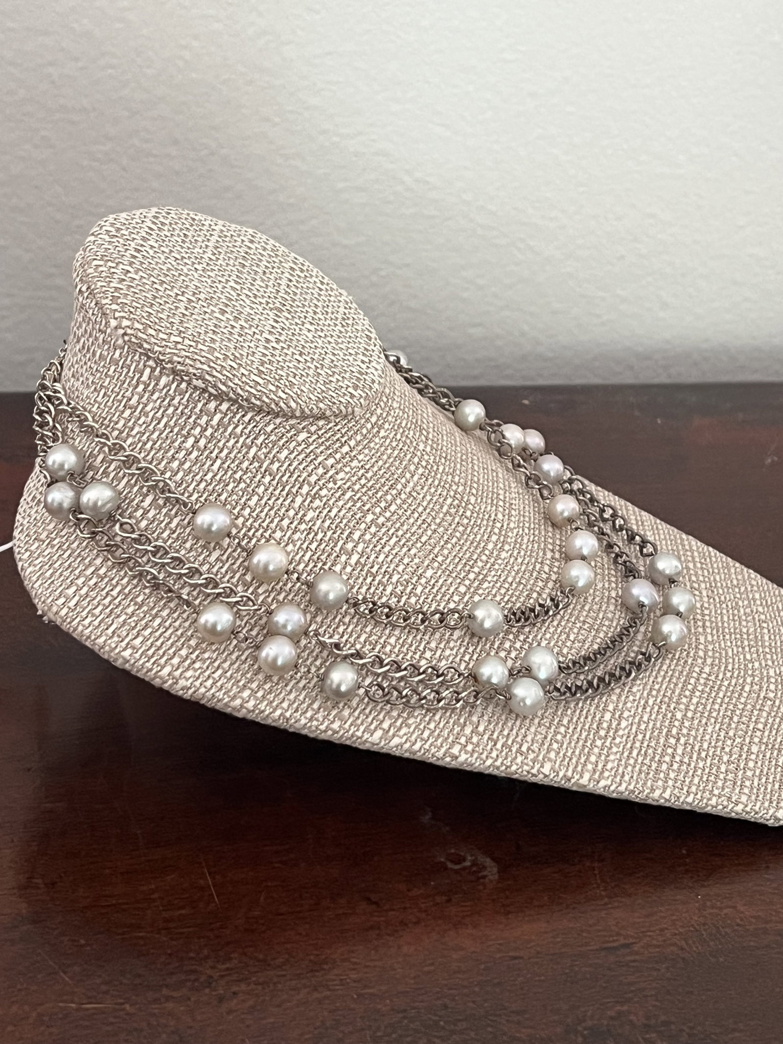 Sterling Silver and Tennessee River Pearl Necklace - 3