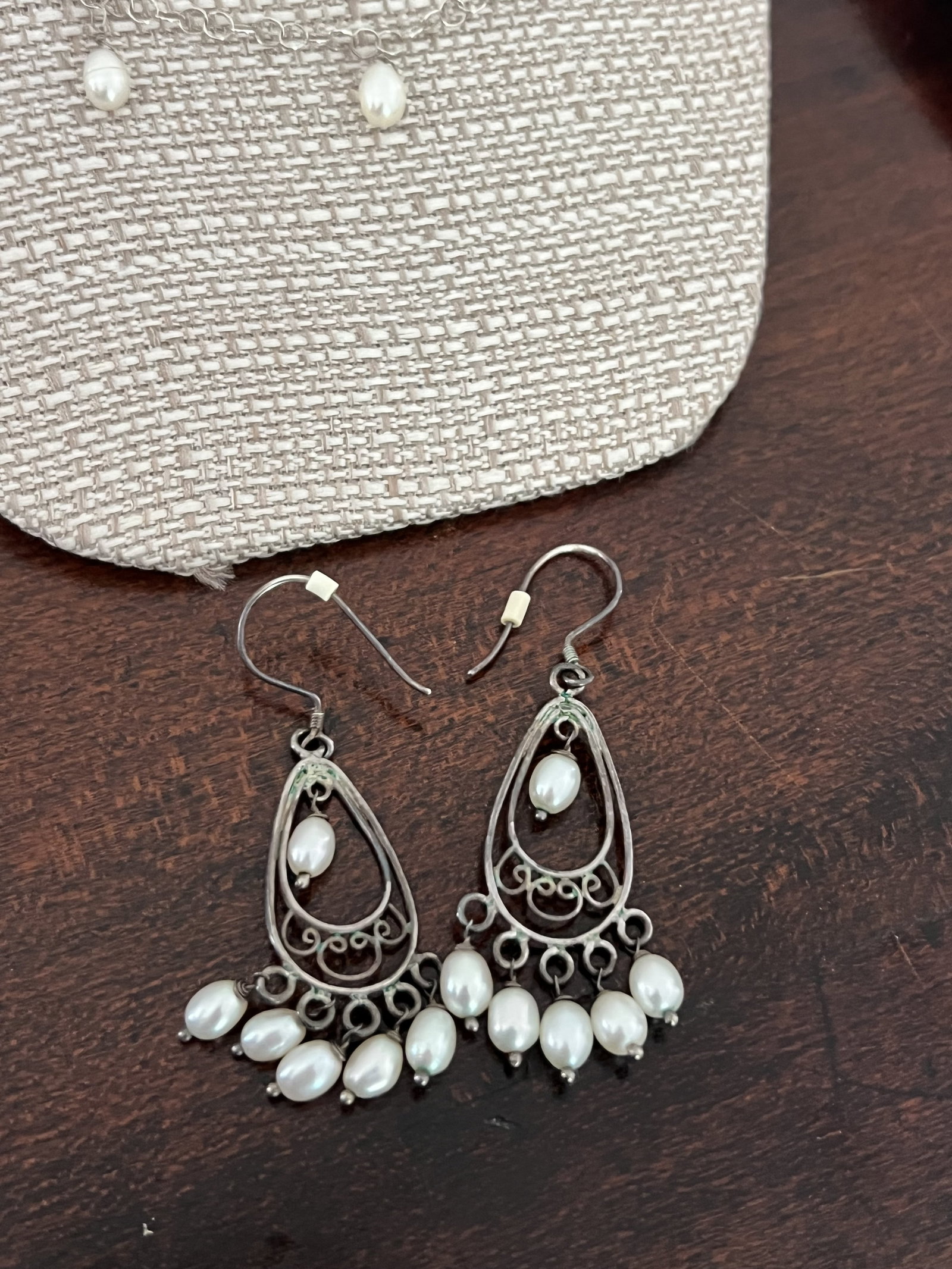 Sterling Silver and Pearl Jewelry Grouping - 5