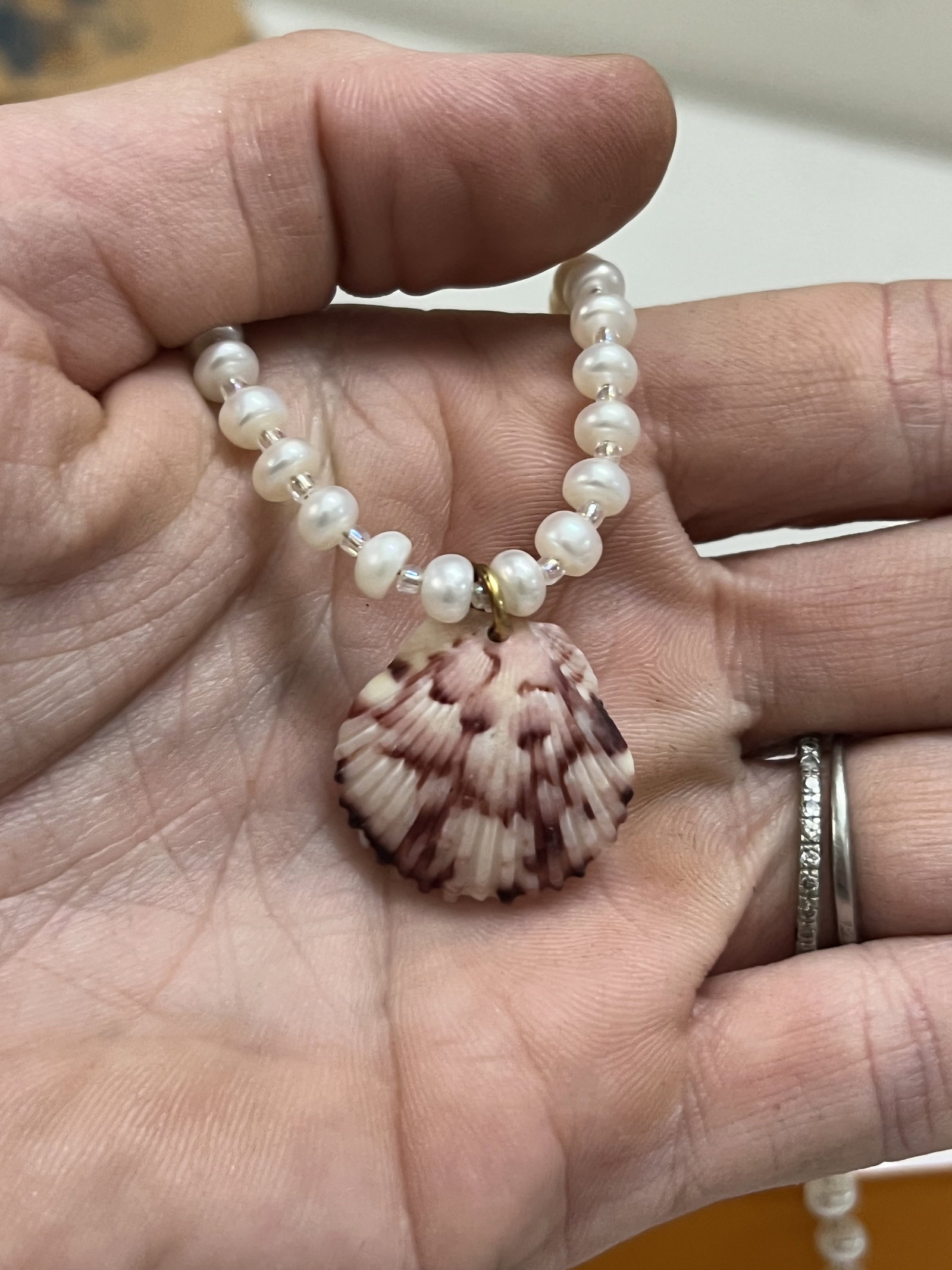 Kaia Rose Pearl and Shell Necklace - 5